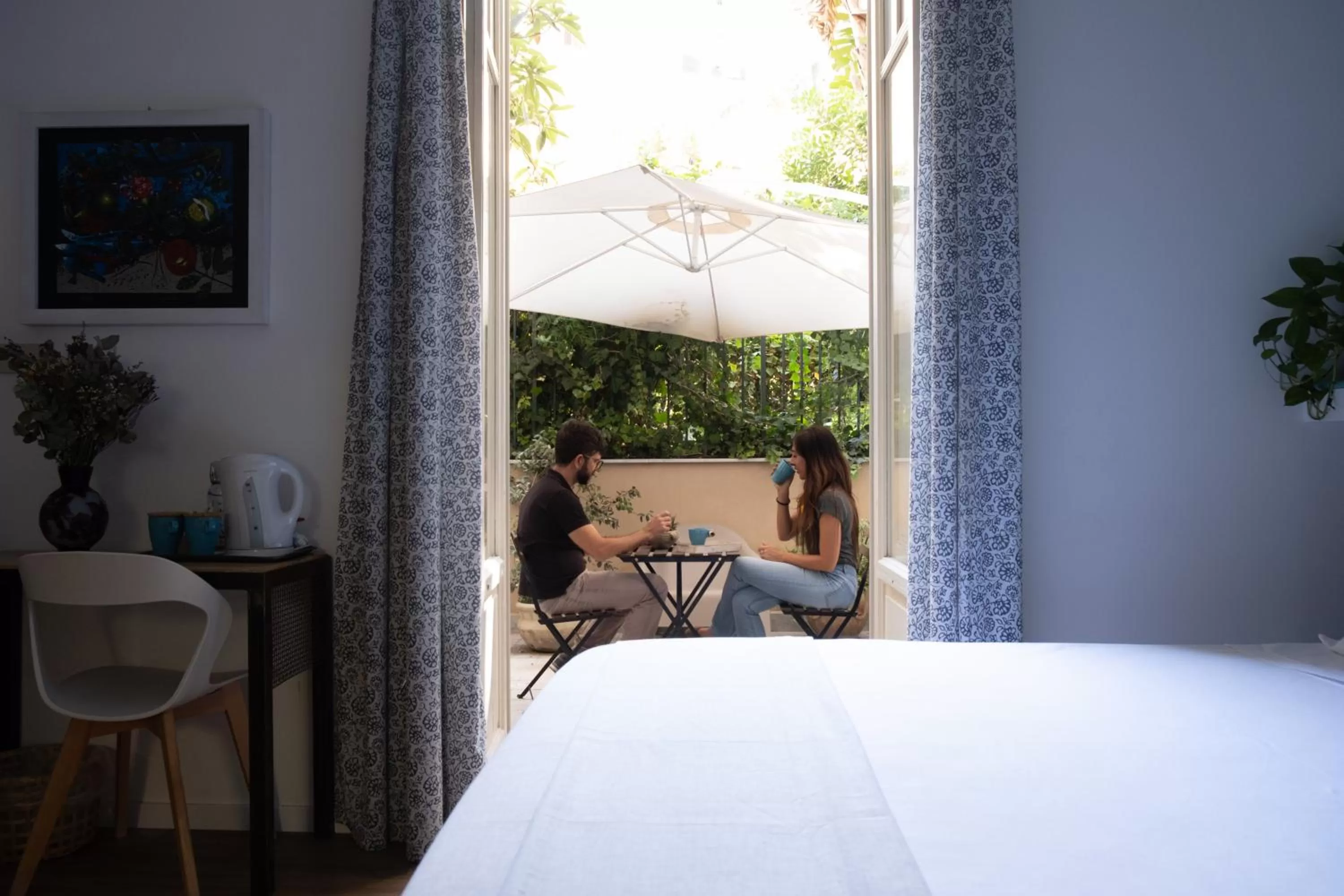 Balcony/Terrace, Bed in Ai Vicerè