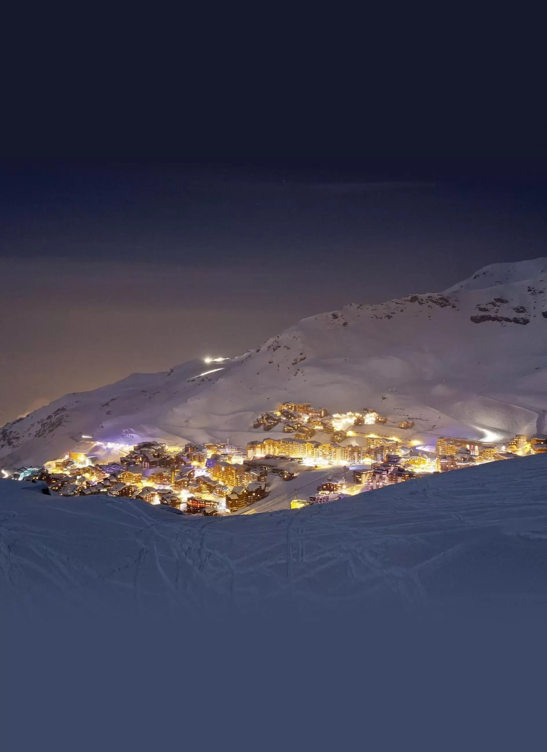 Night, Bird's-eye View in Fahrenheit Seven Val Thorens