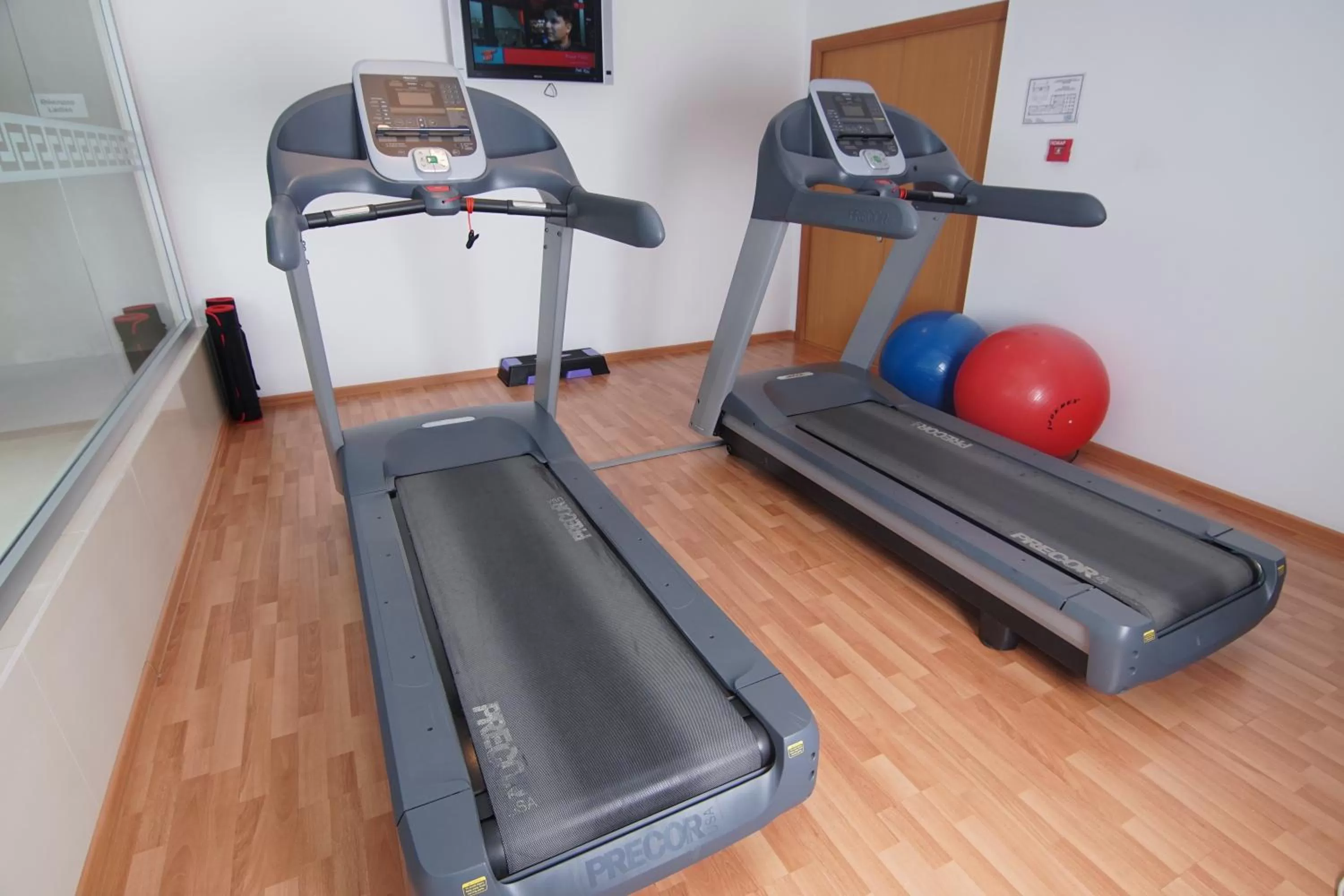 Fitness centre/facilities in The Dostyk Hotel
