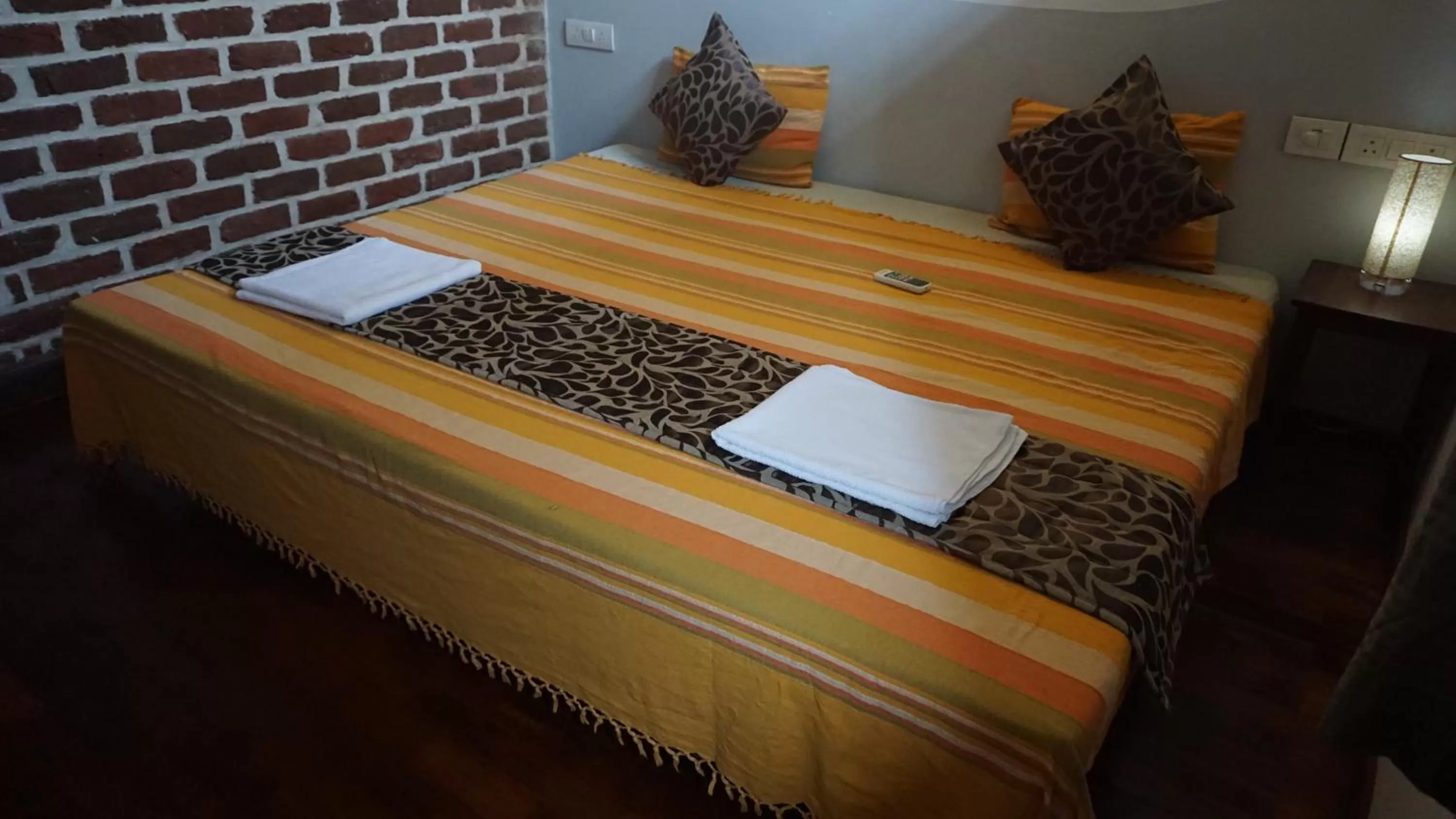 Bed in Green's Guest House