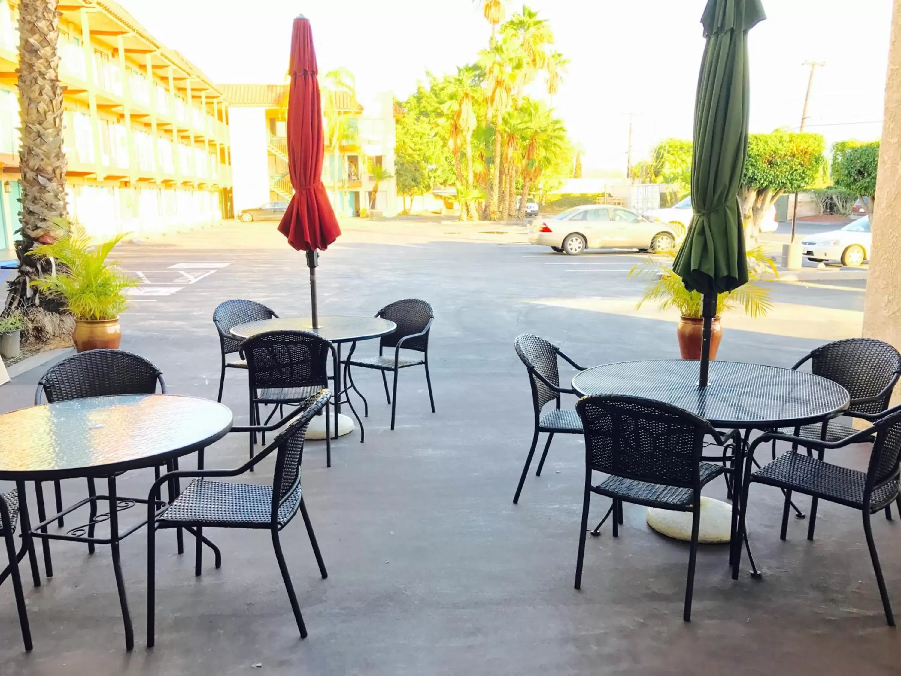 Patio in Days Inn by Wyndham Anaheim Near the Park