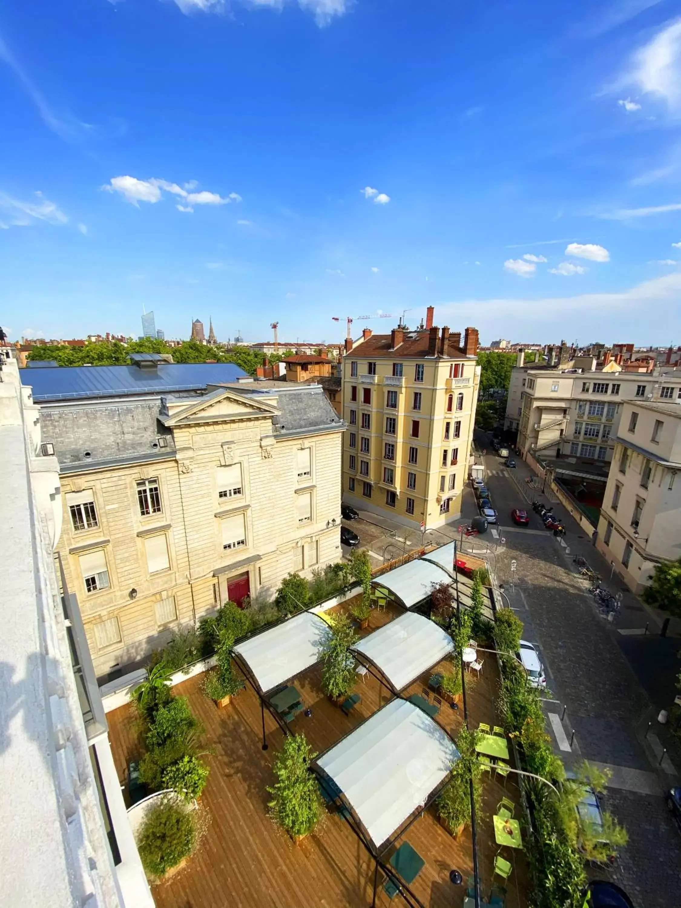 City view, Bird's-eye View in Collège Hôtel