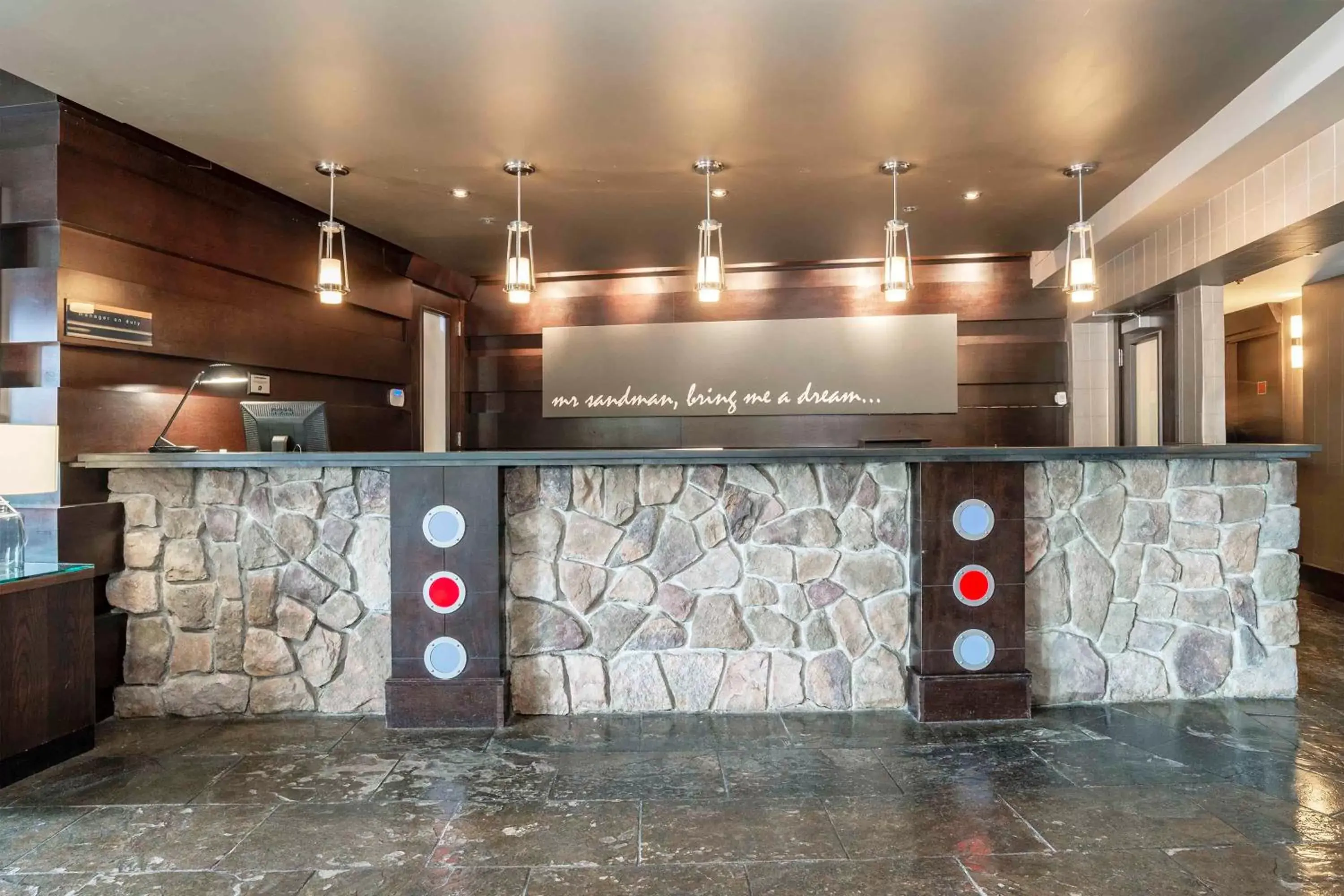 Lobby or reception in Sandman Hotel & Suites Kelowna Lobby or reception in Sandman Hotel & Suites Kelowna