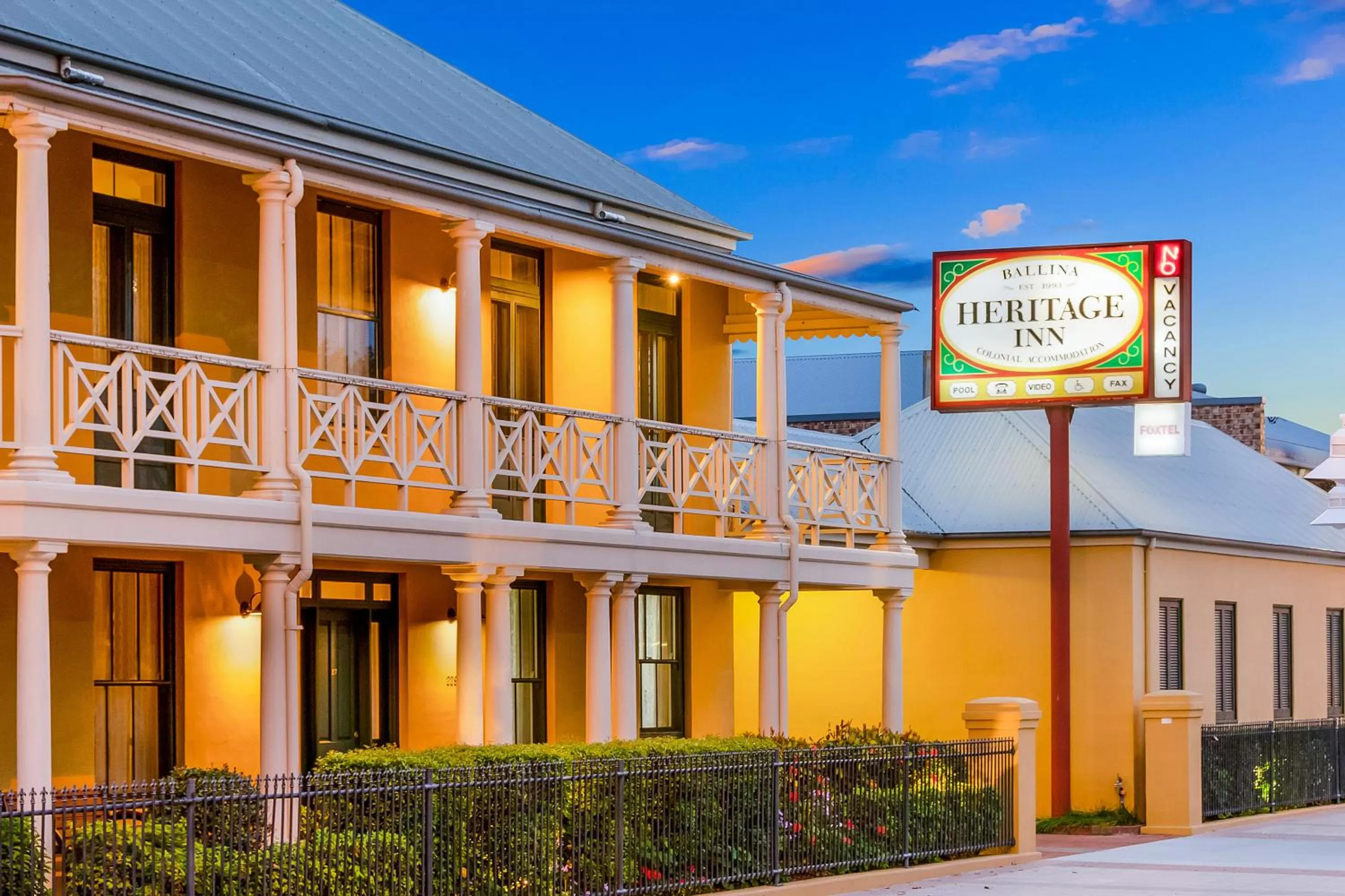 Property building in Ballina Heritage Inn