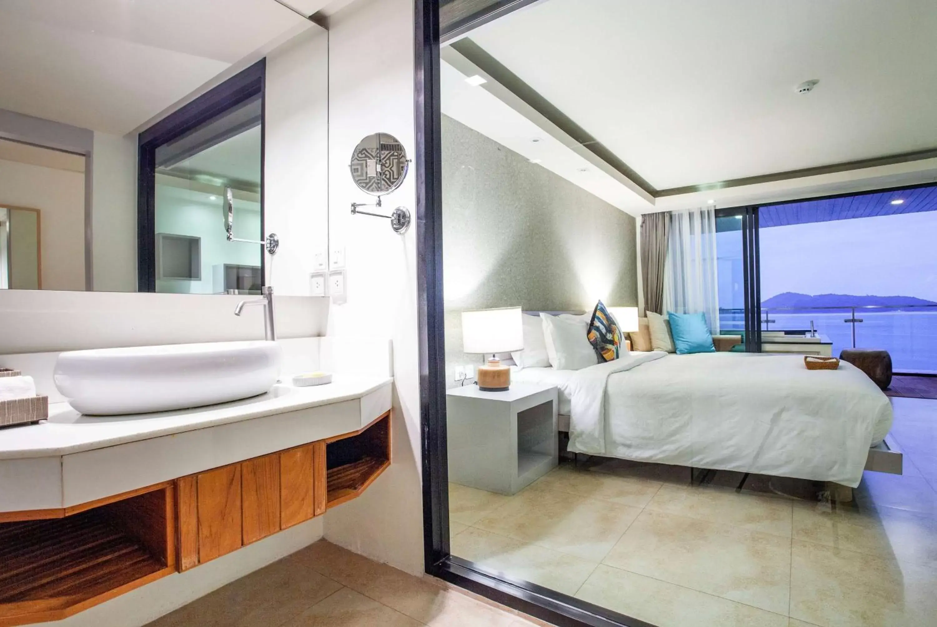 Bed, Bathroom in Zenmaya Oceanfront Phuket, Trademark Collection by Wyndham