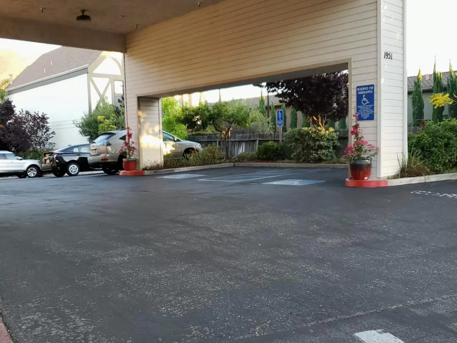 Facade/entrance in Mission Inn San Luis Obispo Facade/entrance in Mission Inn San Luis Obispo