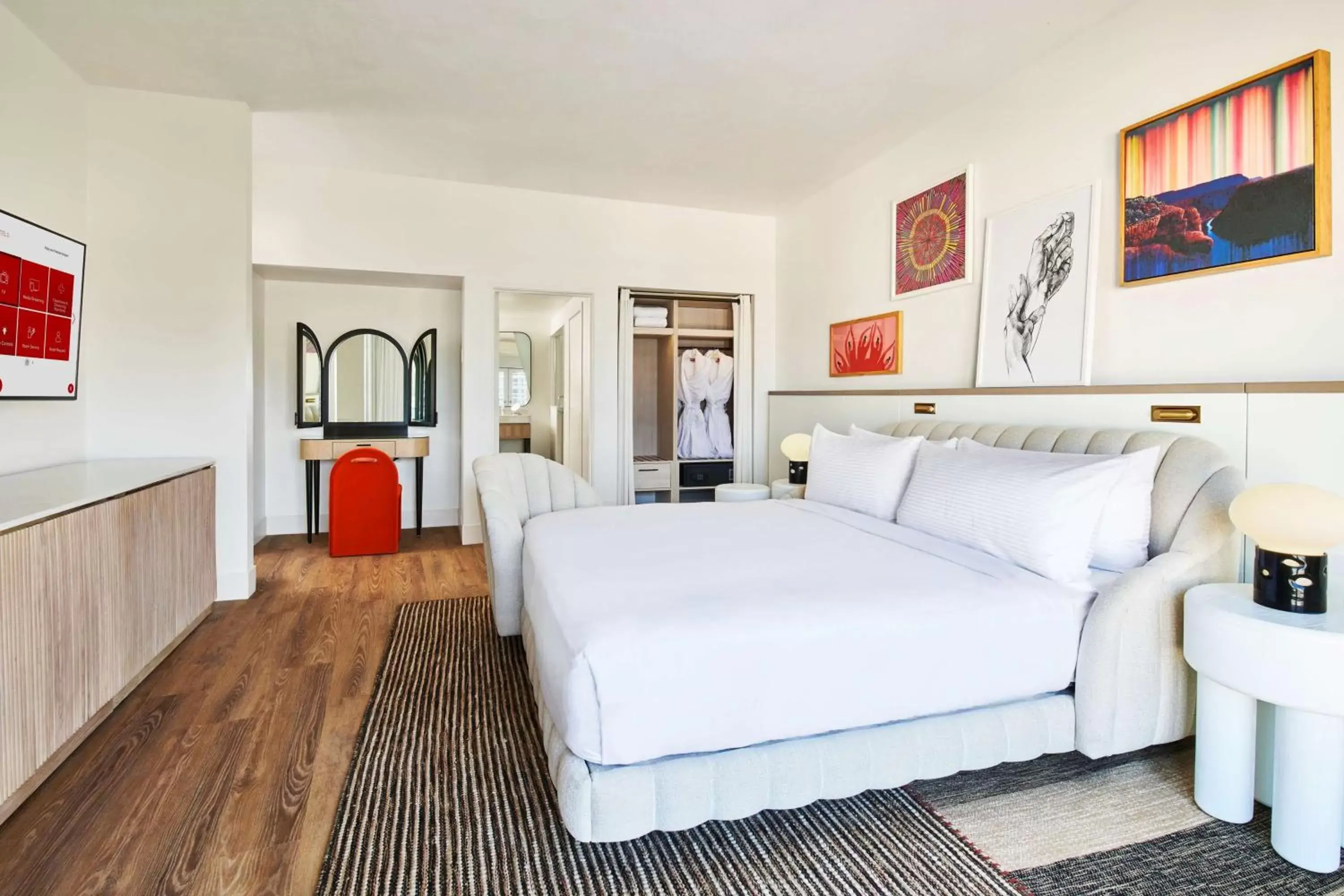 Bedroom in Virgin Hotels Las Vegas, Curio Collection by Hilton