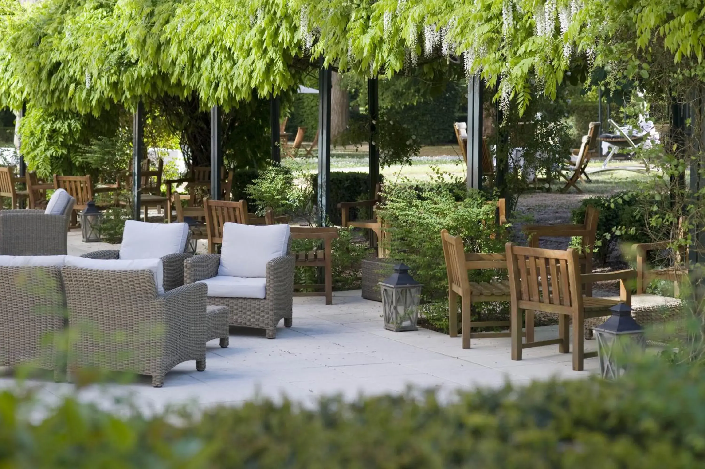 Balcony/Terrace in Vichy Spa Hotel Les Celestins