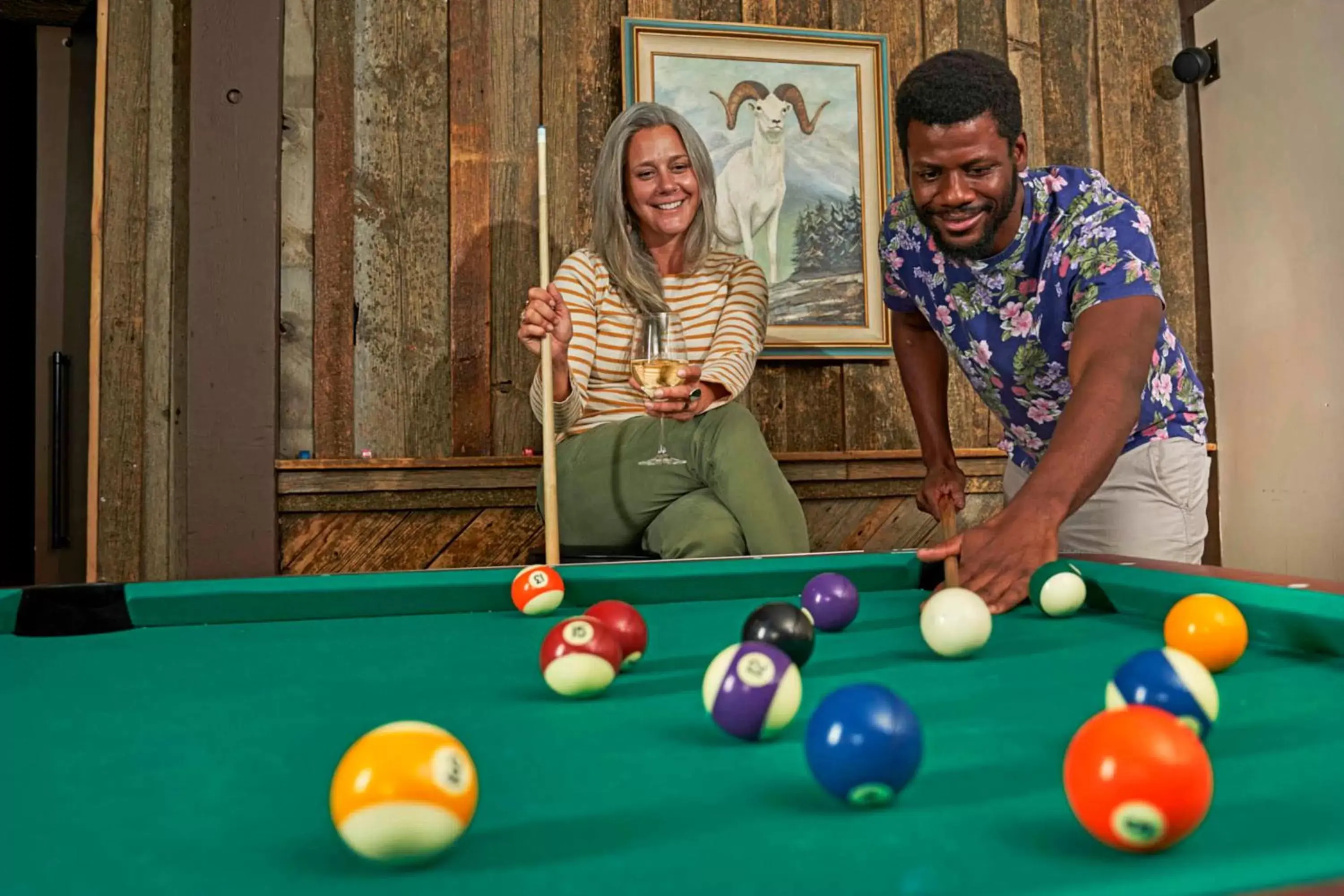 Billiard, Billiards in The Virginian Lodge