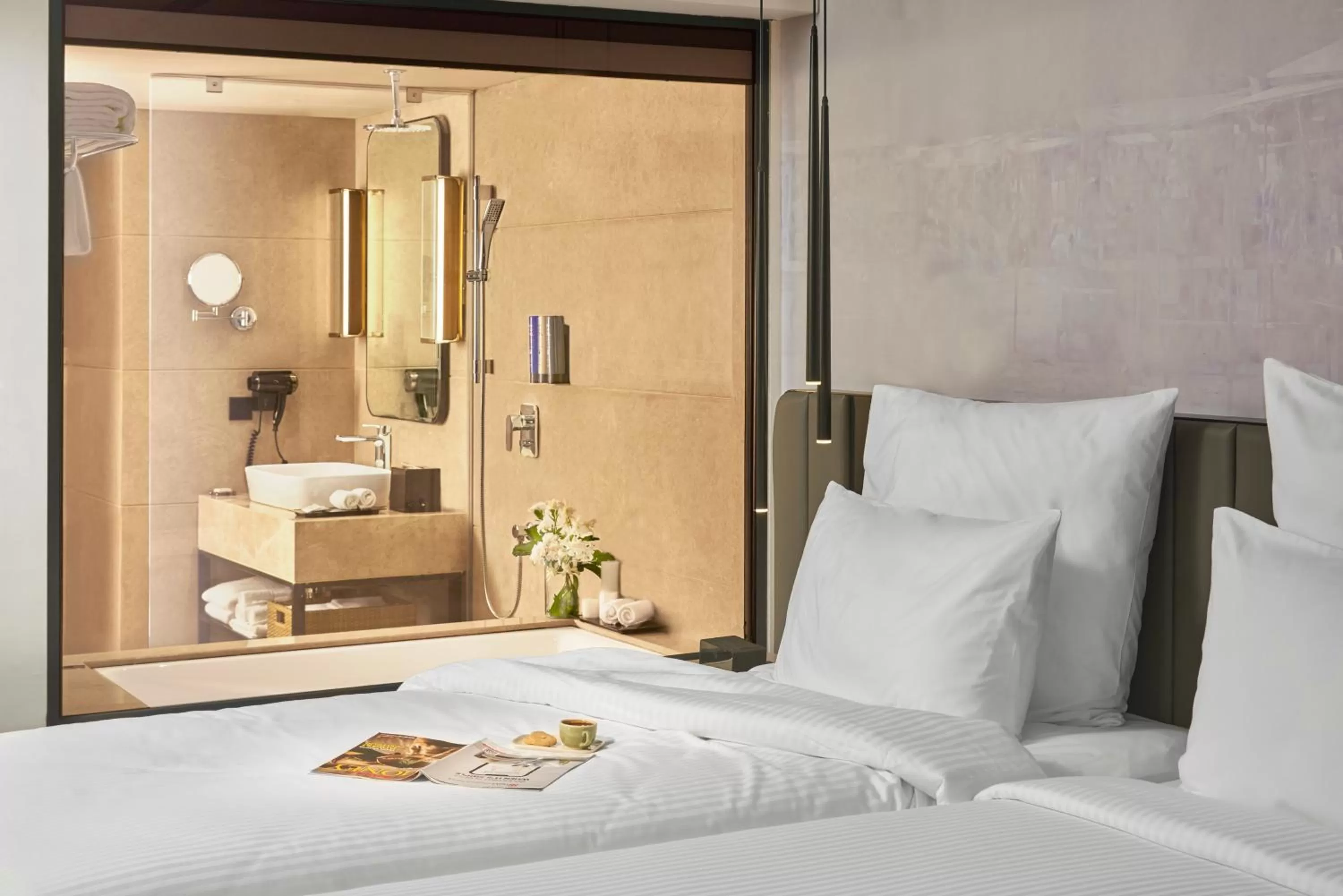 Photo of the whole room, Bed in Novotel Mumbai International Airport