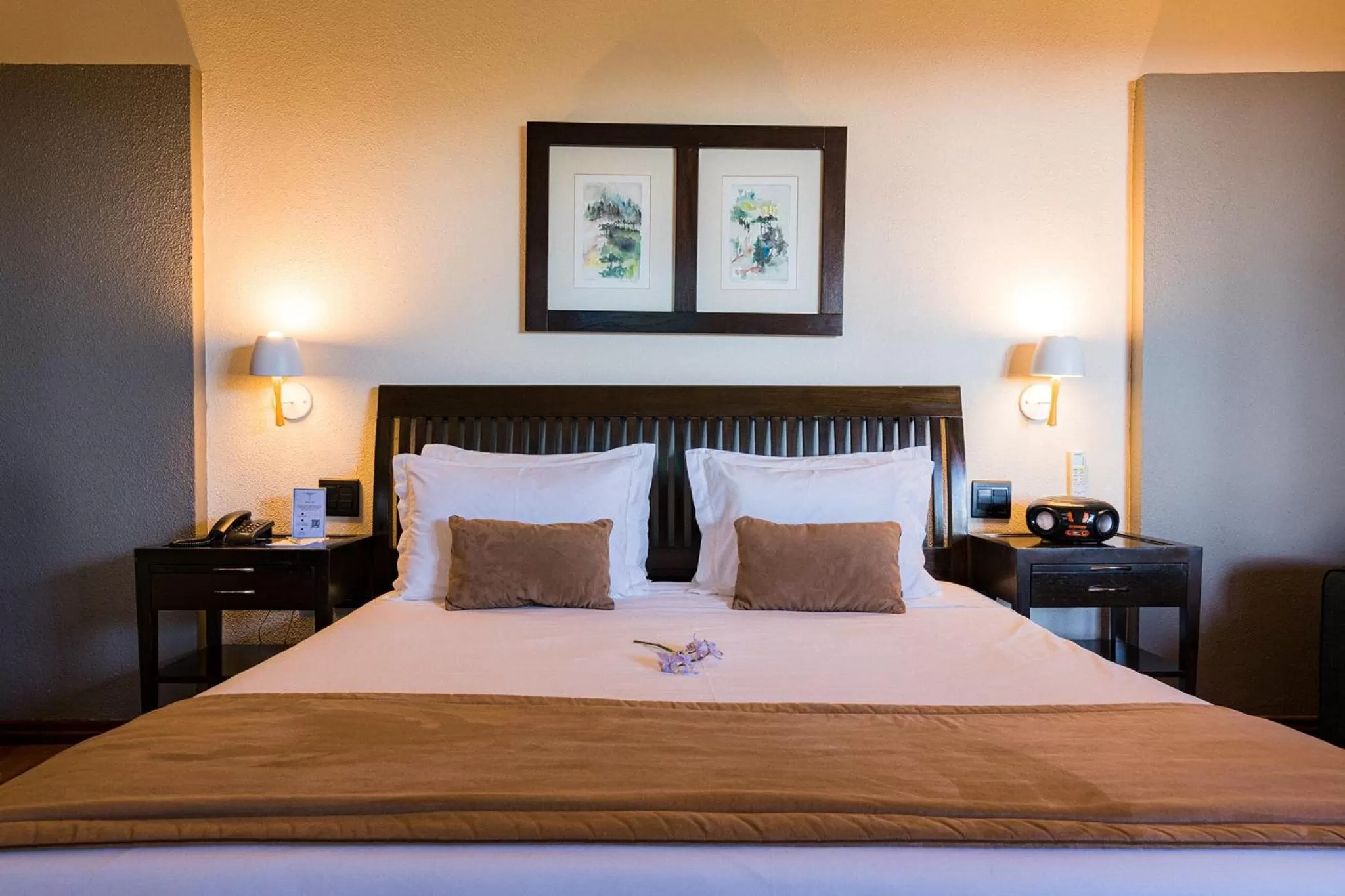 Bed in Kuriuwa Hotel