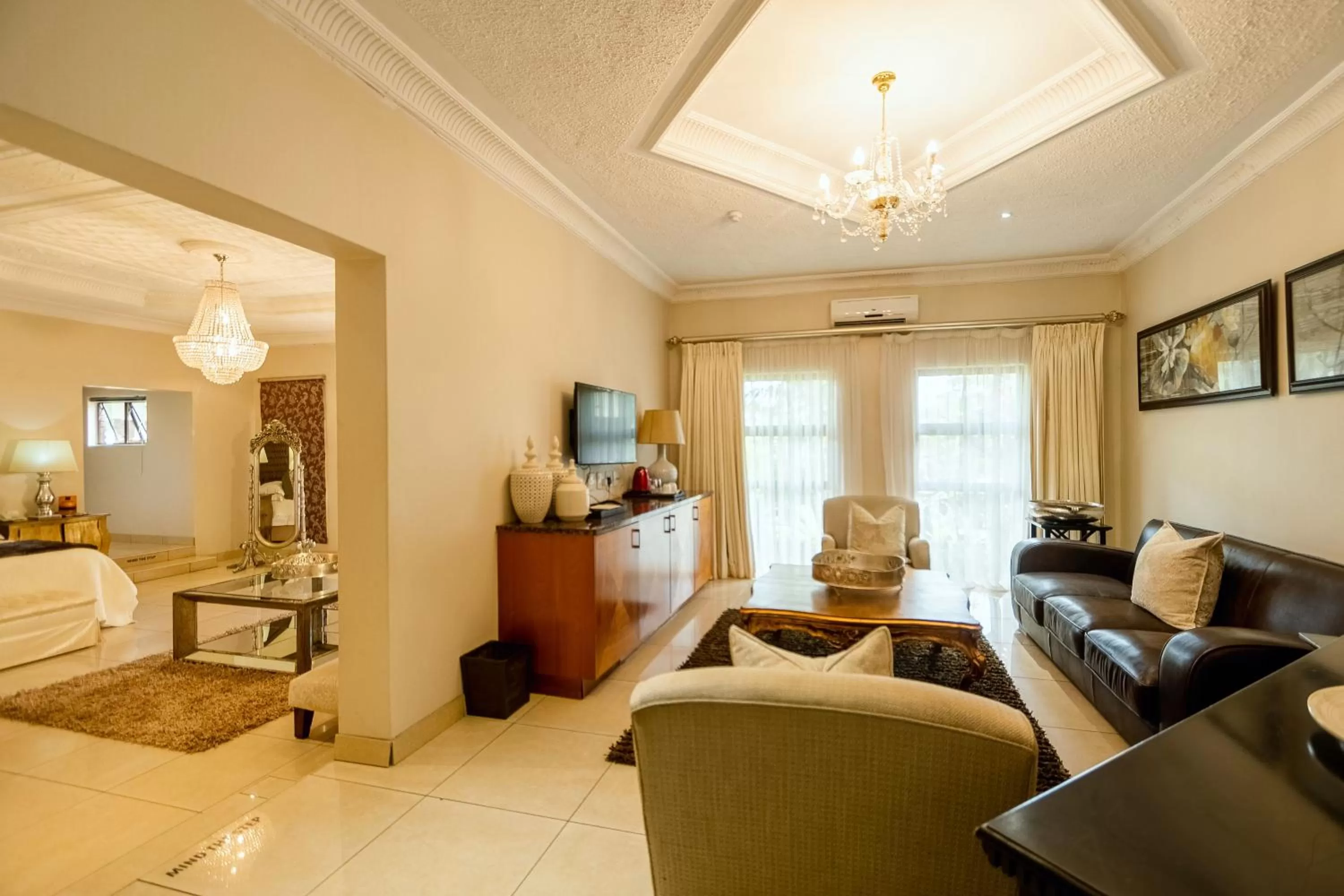 Living room in The Victoria Falls Deluxe Suites