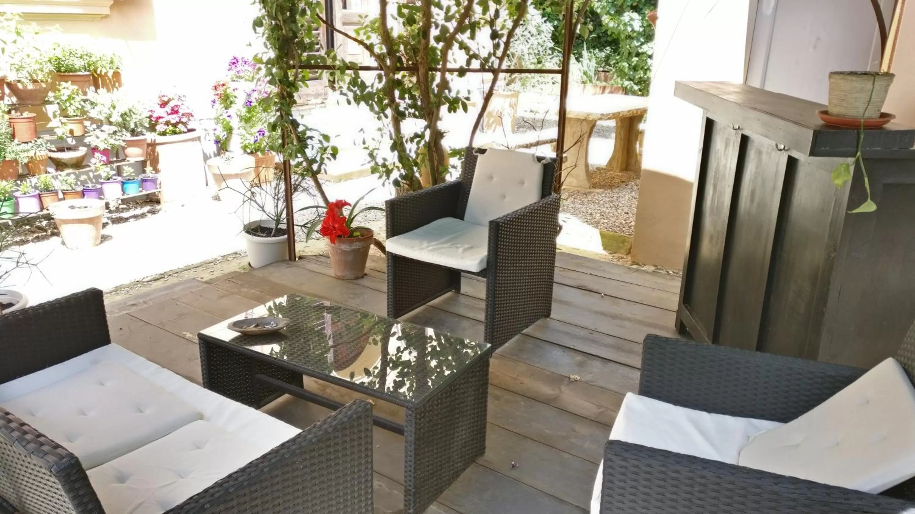 Patio in La Chicca B&B Siena