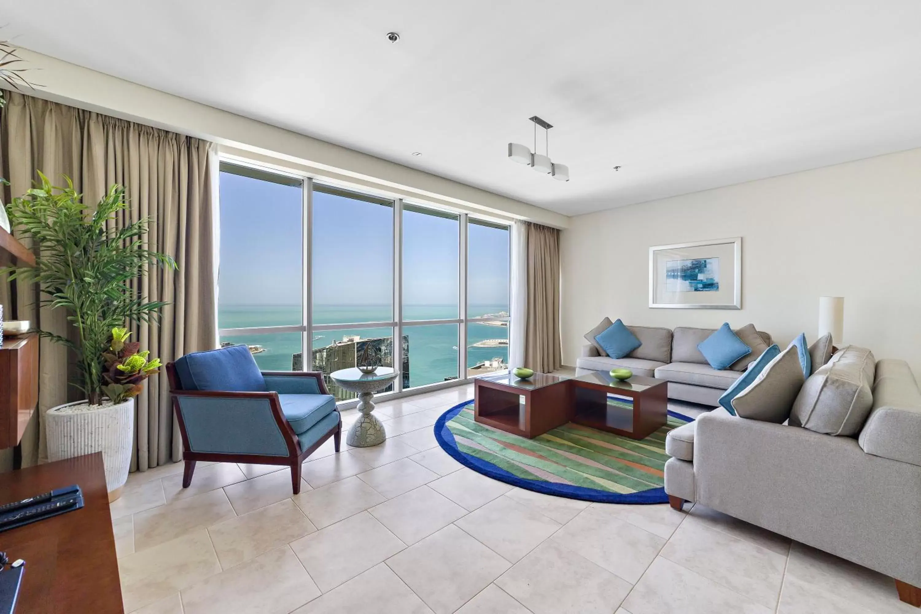 Living room in Blue Beach Tower The Walk JBR Living room in Blue Beach Tower The Walk JBR
