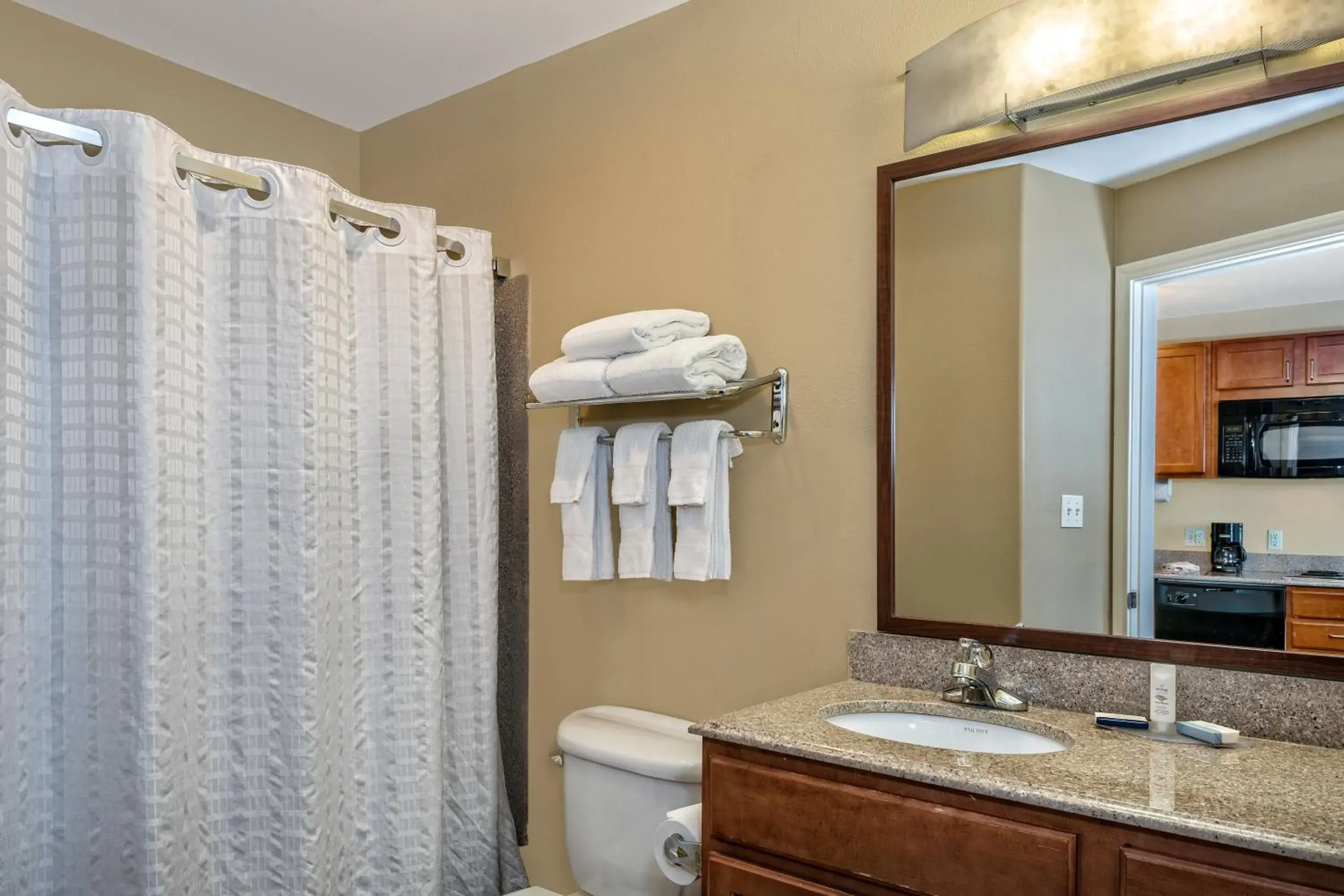Bedroom, Bathroom in Candlewood Suites Galveston