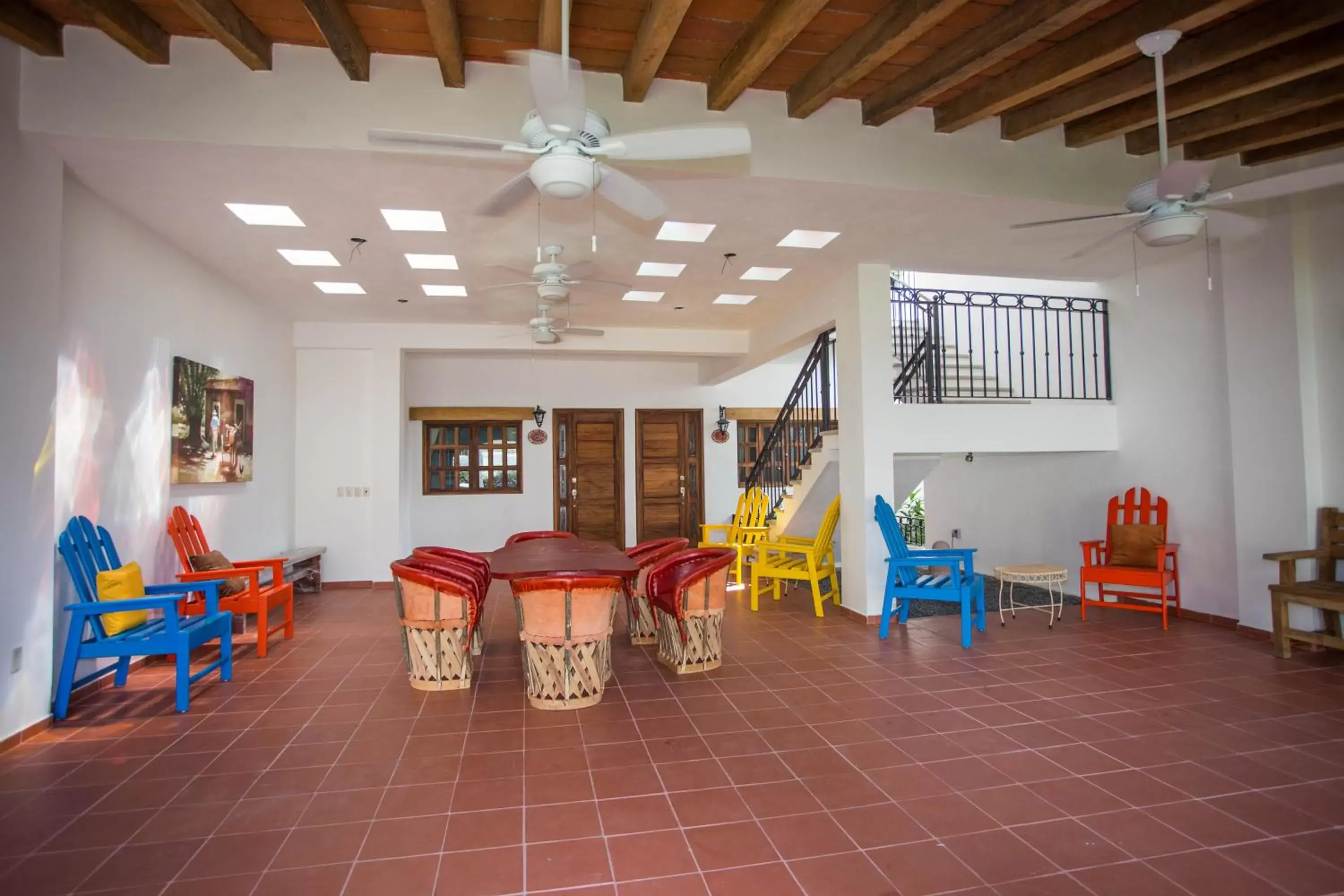 Patio, Lobby/Reception in Refugio del Mar Luxury Hotel Boutique