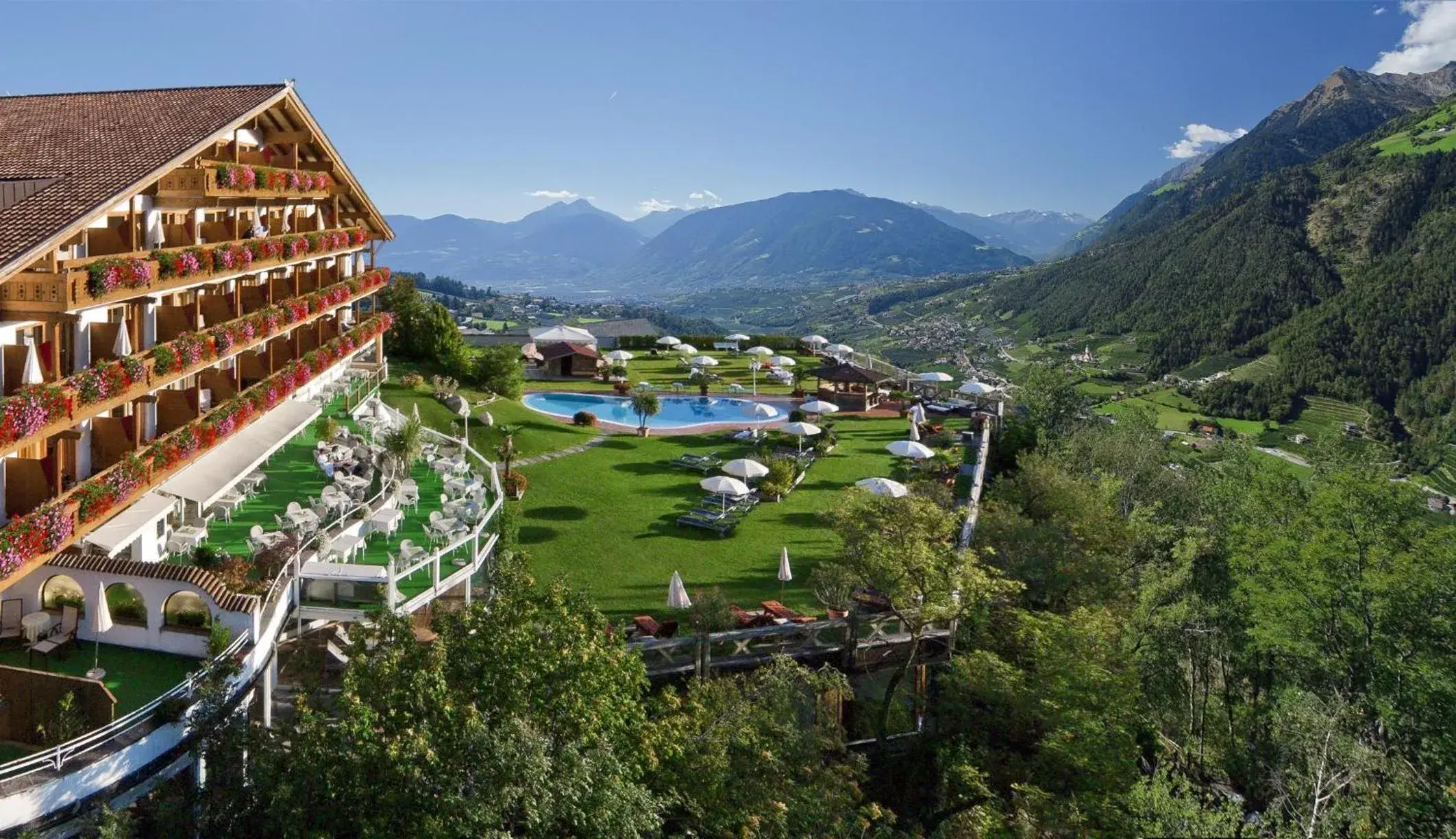 Property building, Bird's-eye View in Der Verdinser Hof