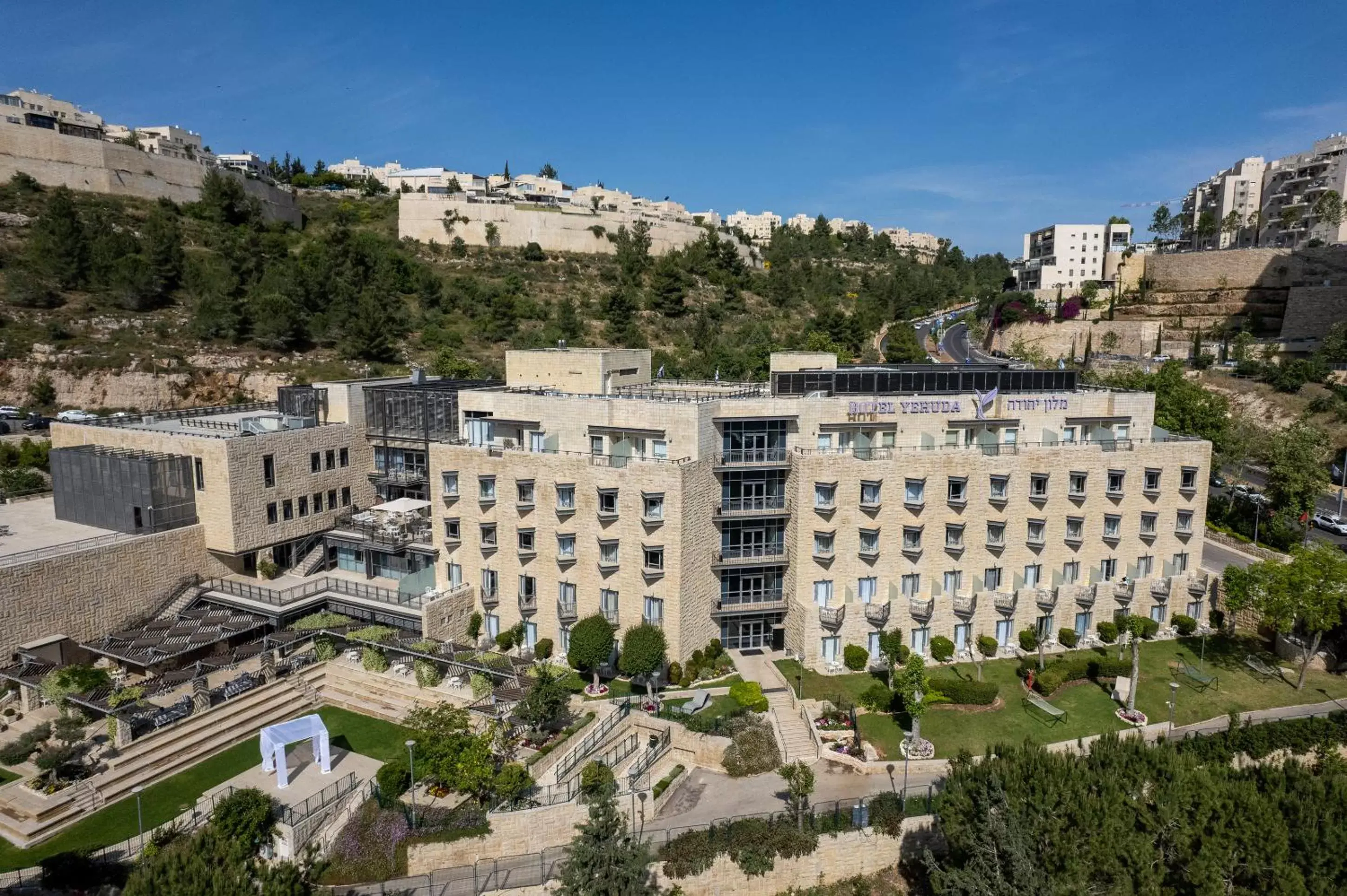 Property building, Bird's-eye View in Hotel Yehuda