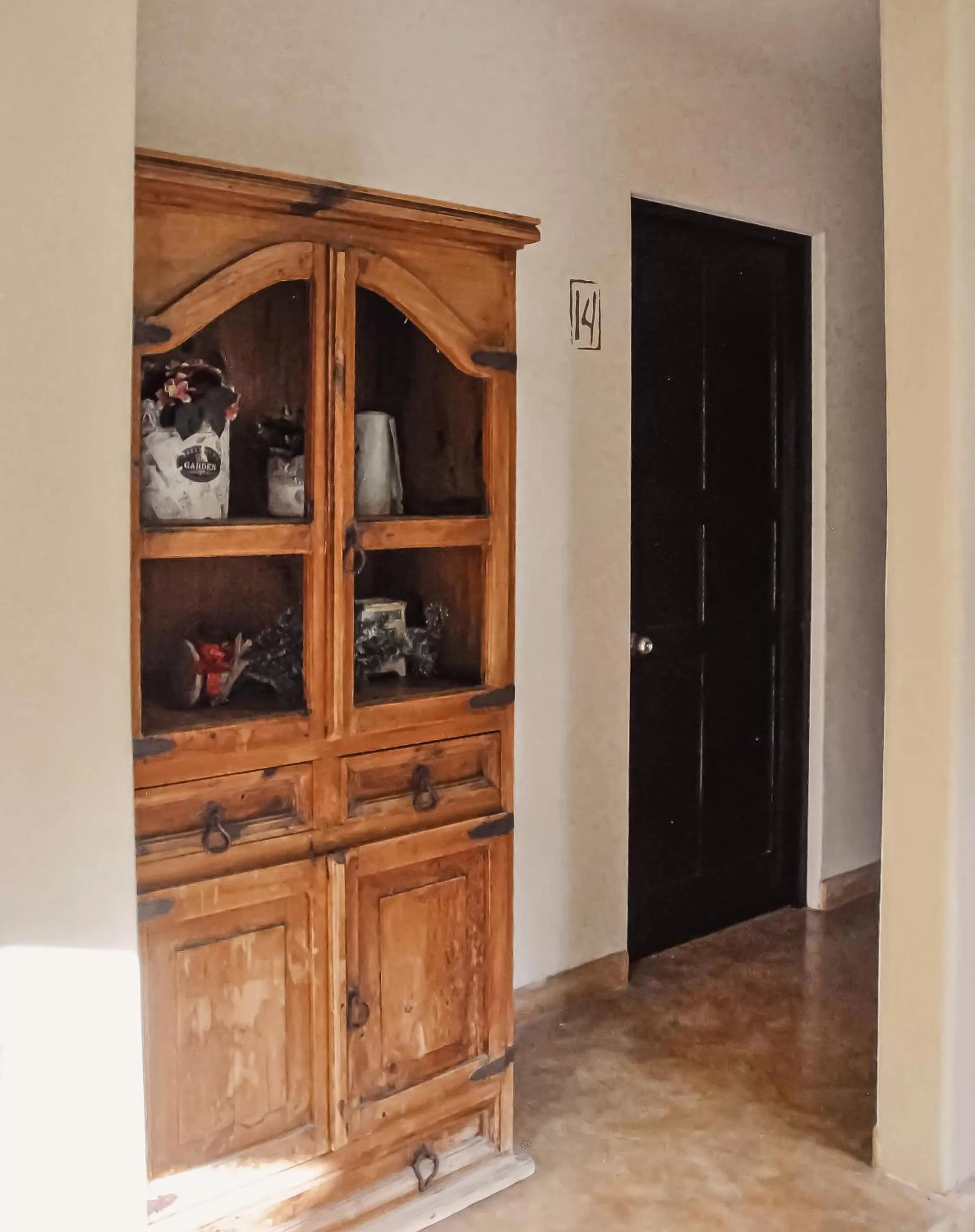 Inner courtyard view in Boutique Hotel Posada 06 Tulum