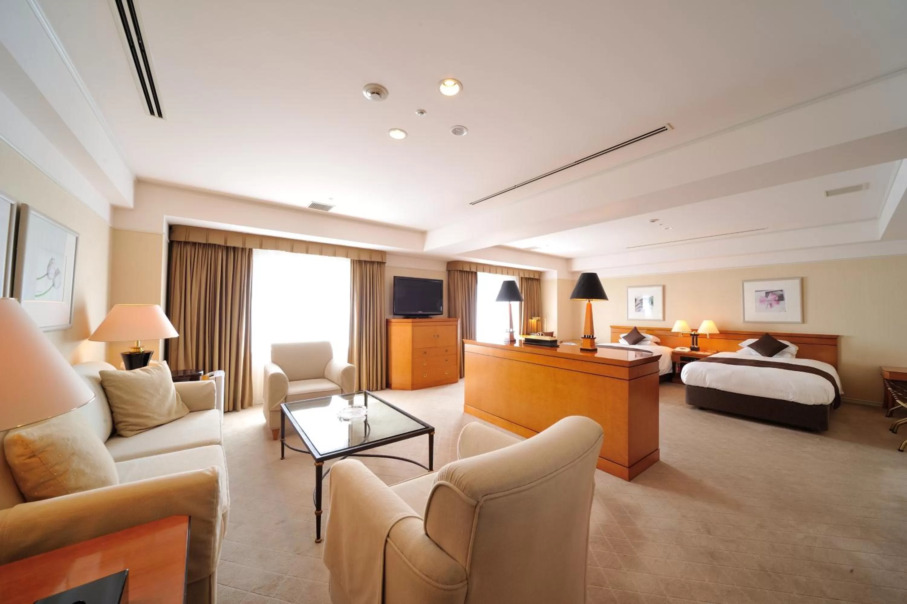 Photo of the whole room, Bed in Hiroshima Airport Hotel