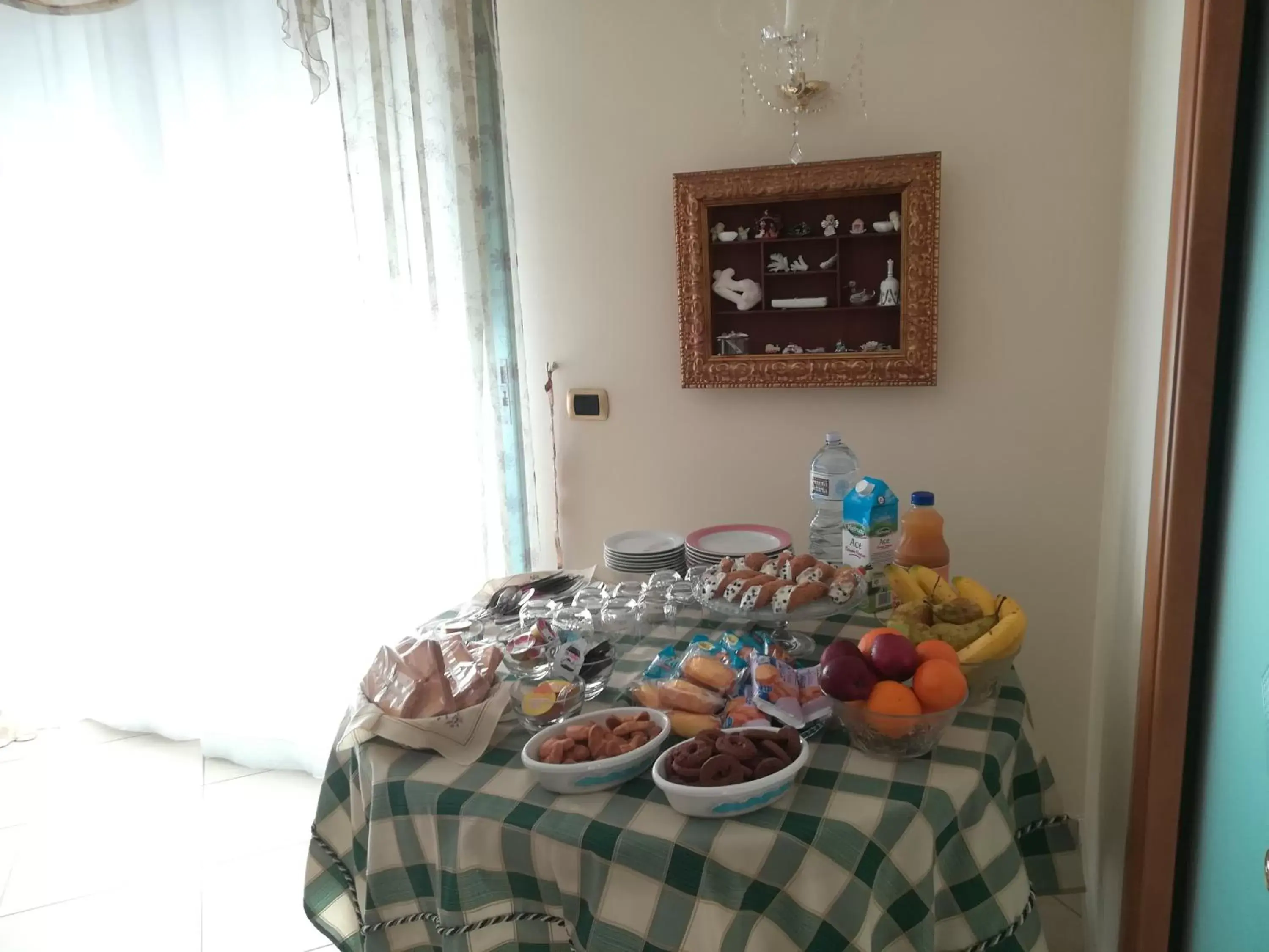 Italian breakfast in La Collina Capo d'Orlando
