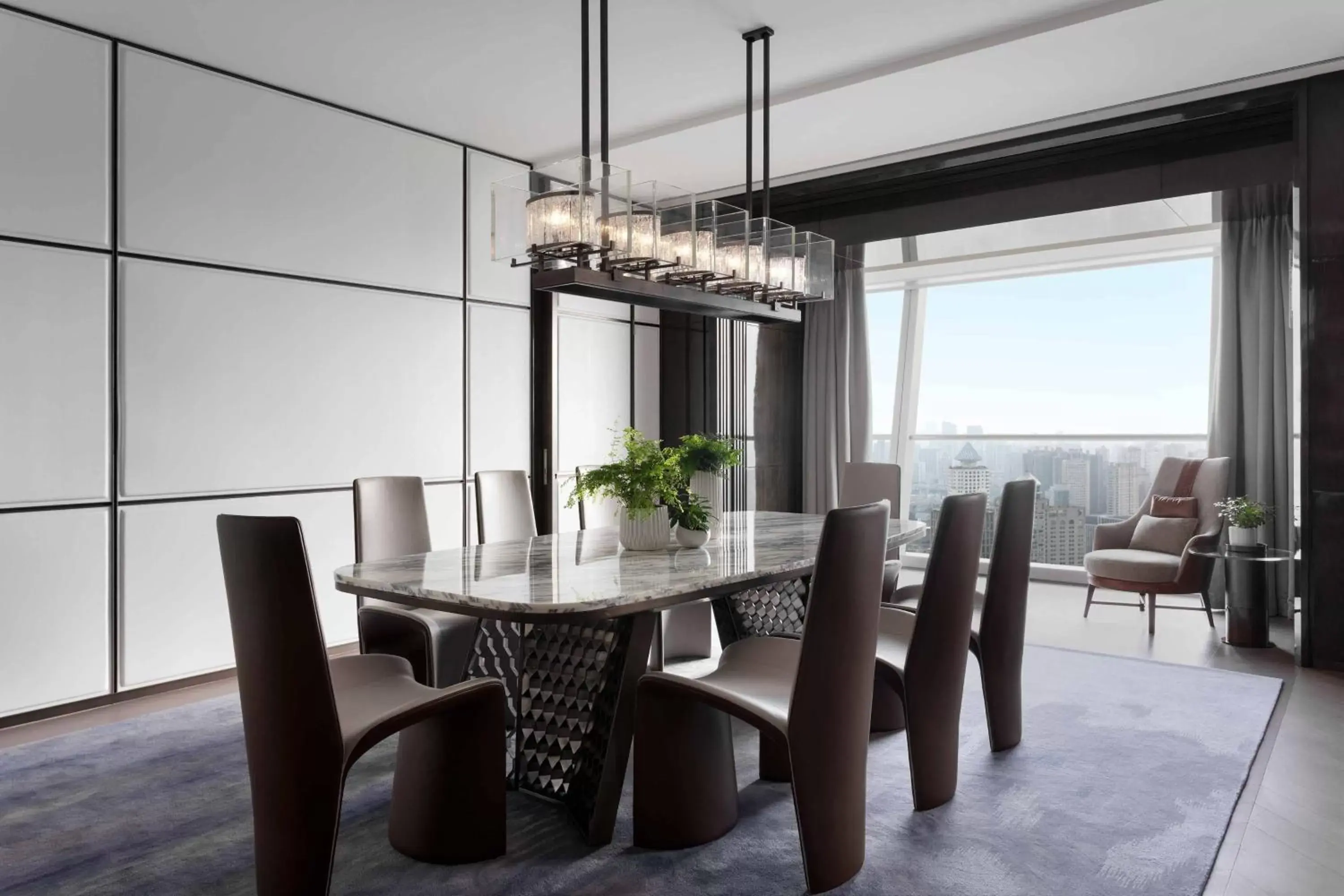 Photo of the whole room, Dining Area in JW Marriott Marquis Hotel Shanghai Pudong