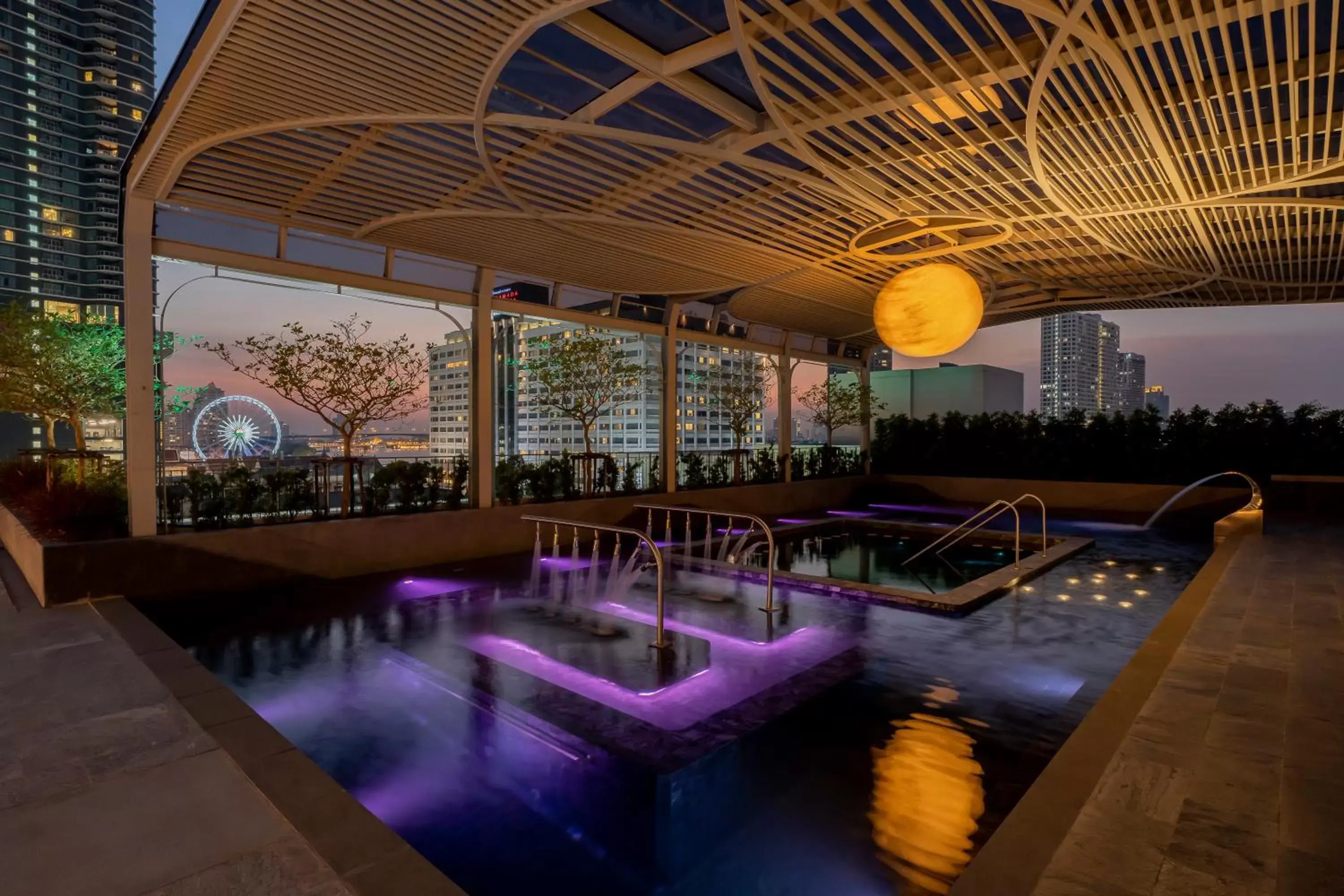 Night, Swimming Pool in The Salil Hotel Riverside Bangkok