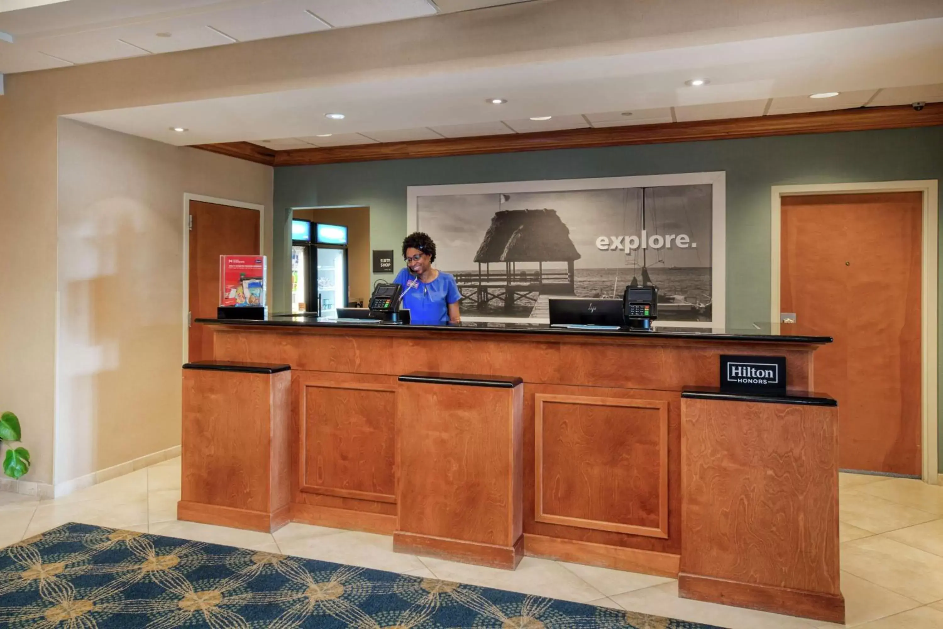 Lobby or reception in Hampton Inn Wilmington University Area Lobby or reception in Hampton Inn Wilmington University Area