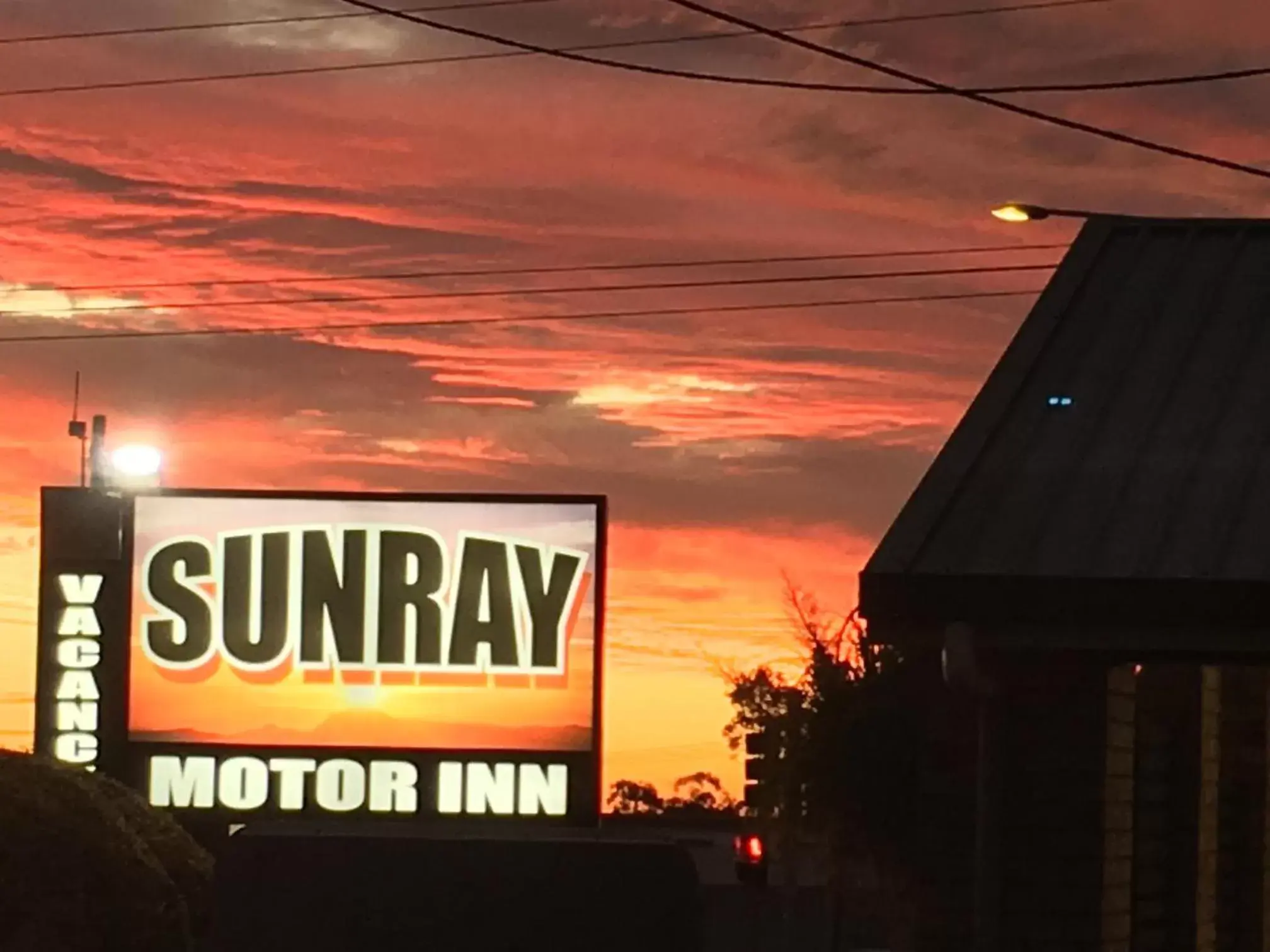 Sunset in Sunray Motor Inn