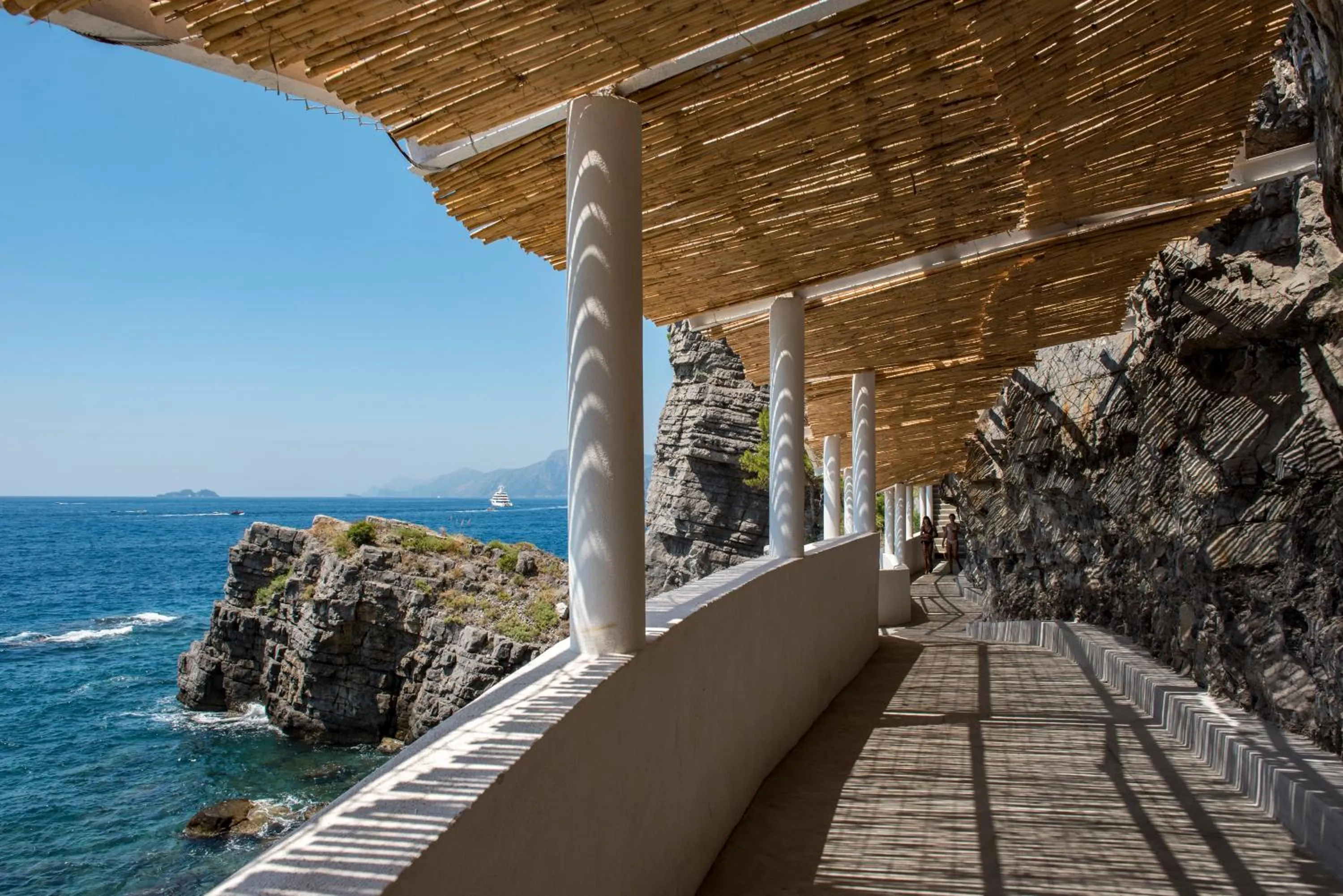 Beach in Grand Hotel Tritone