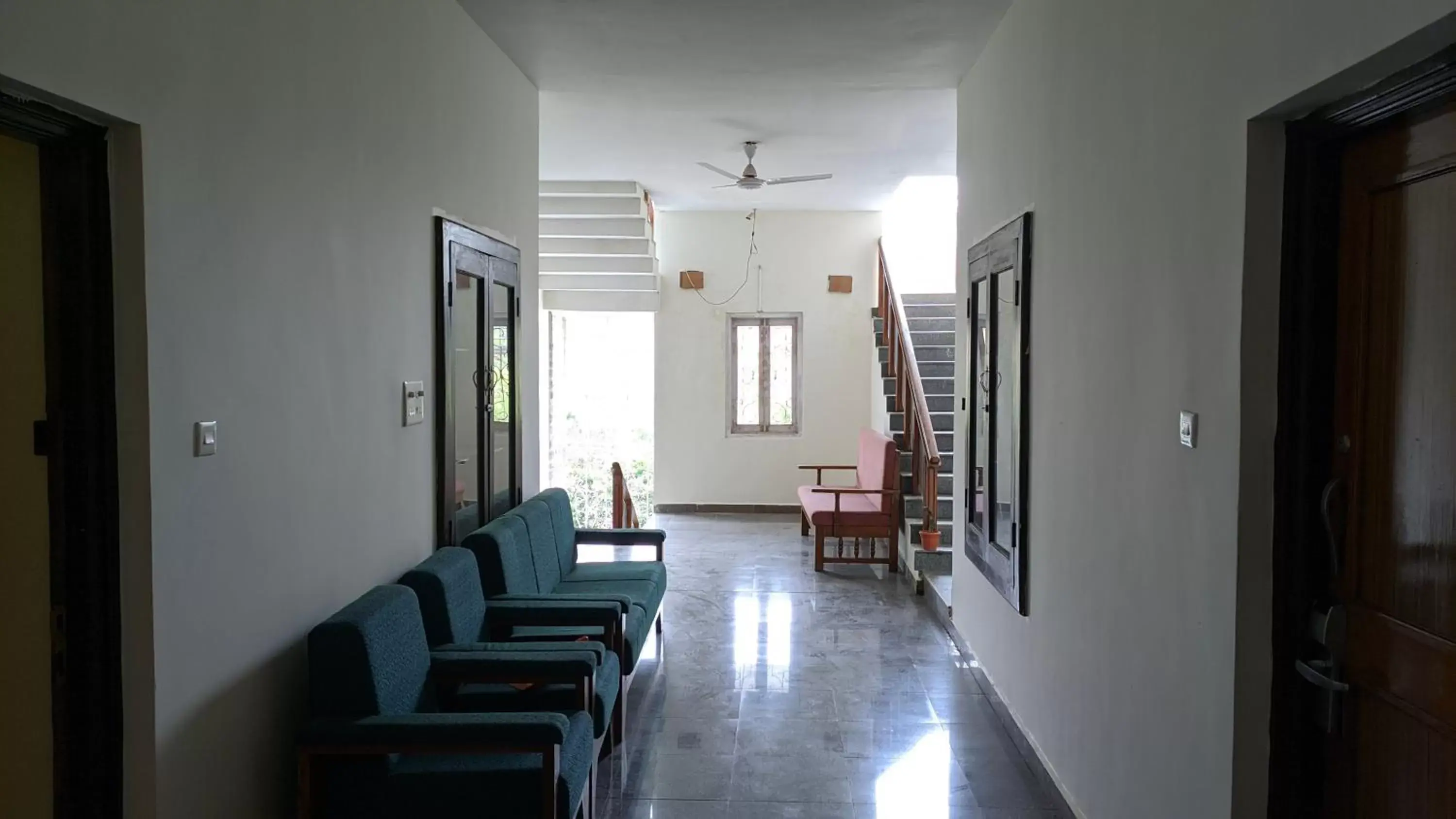 Seating area in Kanthi Resorts Badami