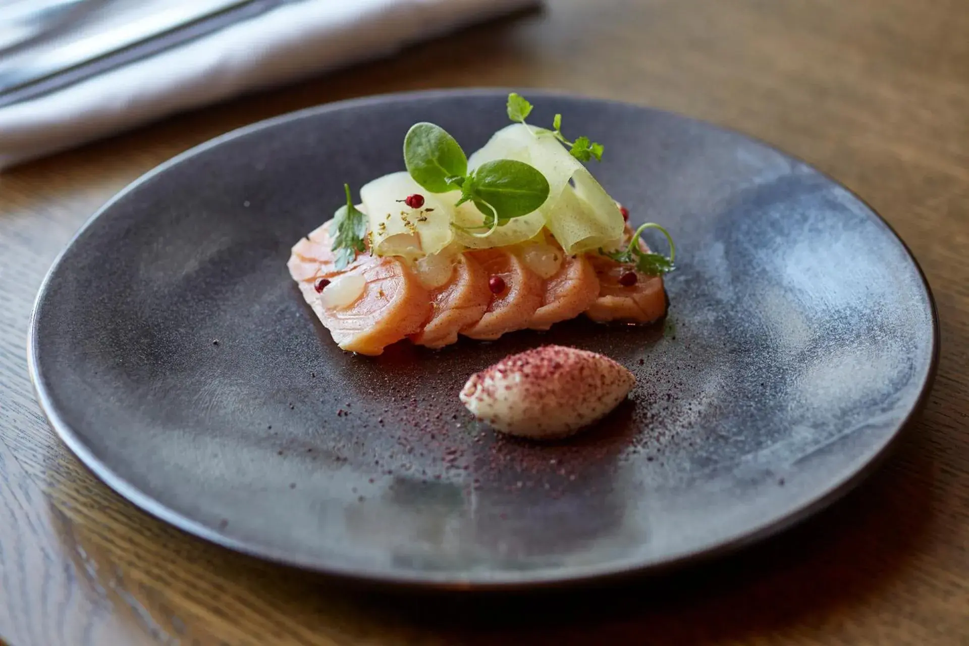 Food close-up in Four Seasons Hotel Hampshire Food close-up in Four Seasons Hotel Hampshire