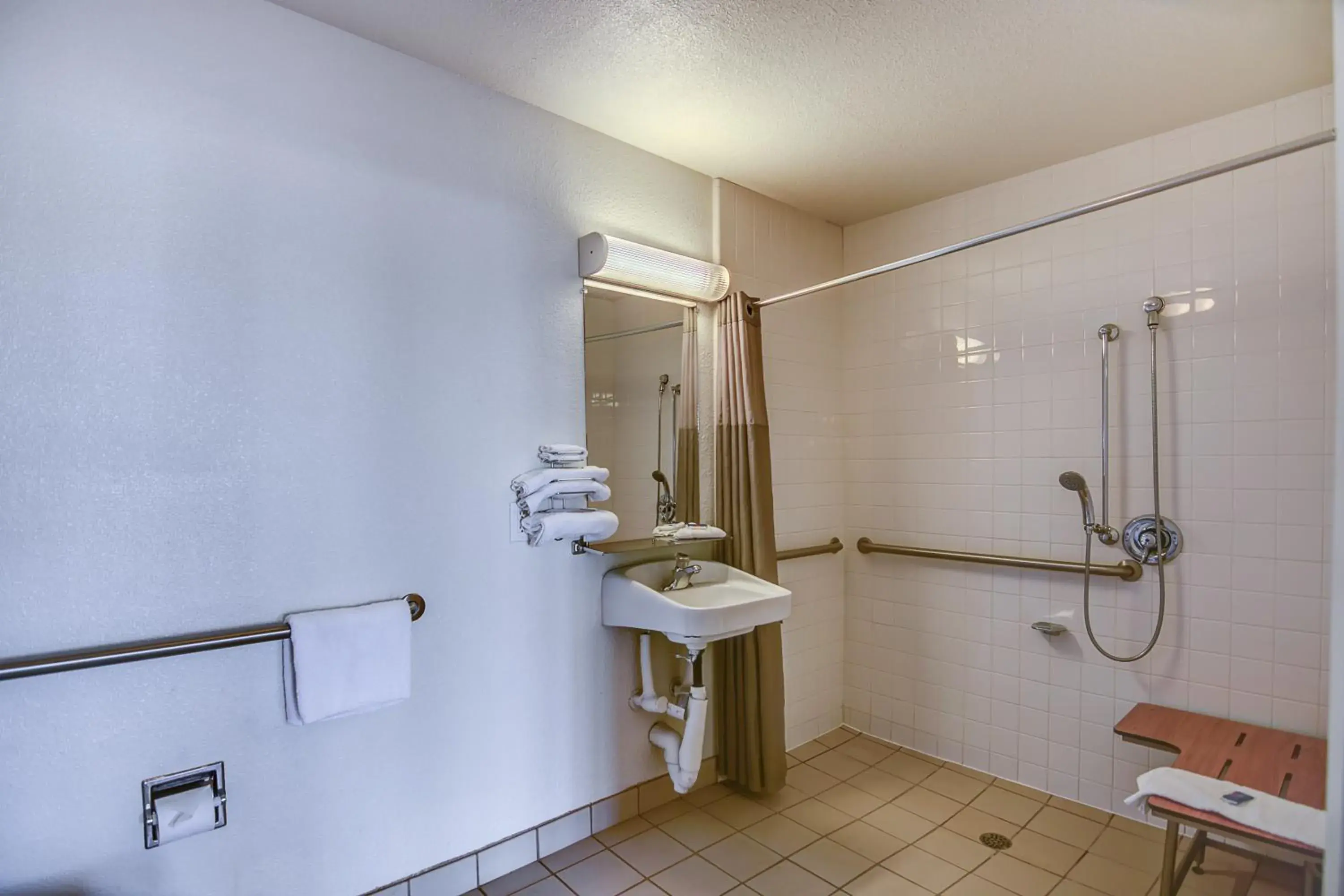 Bathroom in Motel 6-Stockton, CA - Charter Way West
