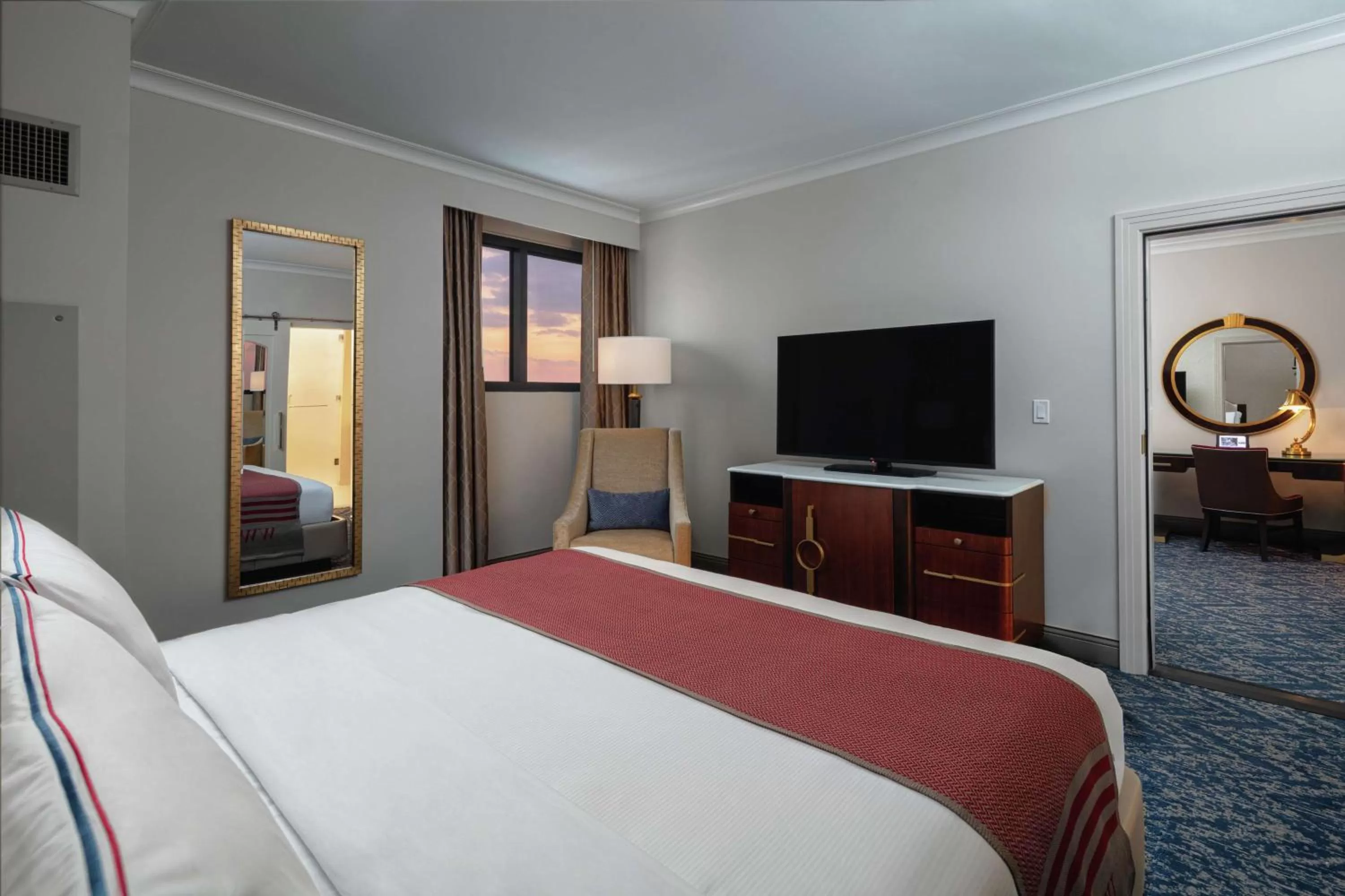 Bedroom, Bed in The Higgins Hotel New Orleans, Curio Collection by Hilton