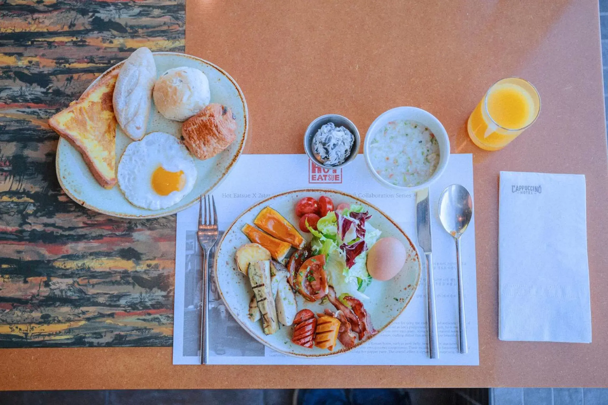 Buffet breakfast in Hotel Cappuccino