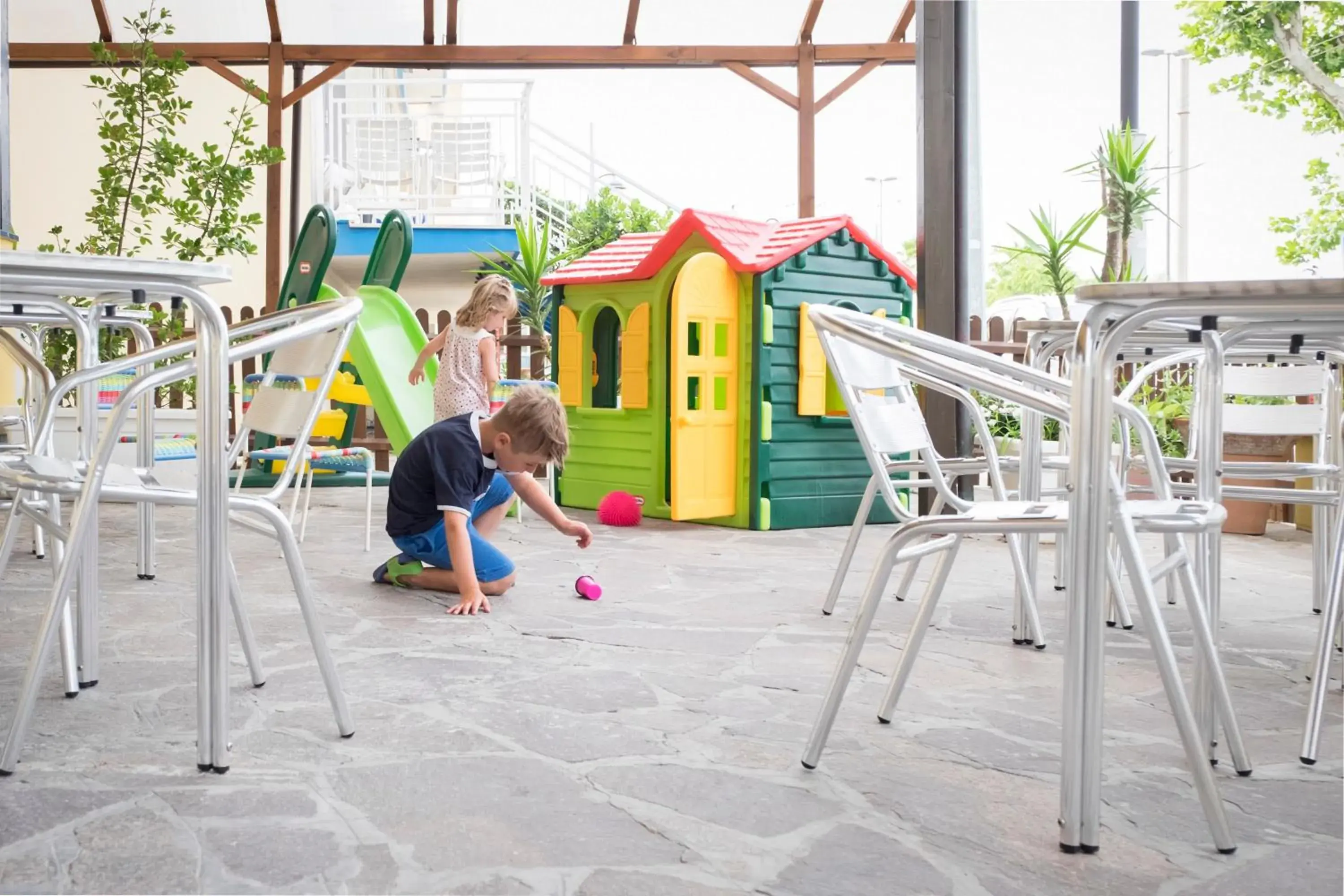 Garden, Children's Play Area in Hotel Mignon Riccione Fronte Mare