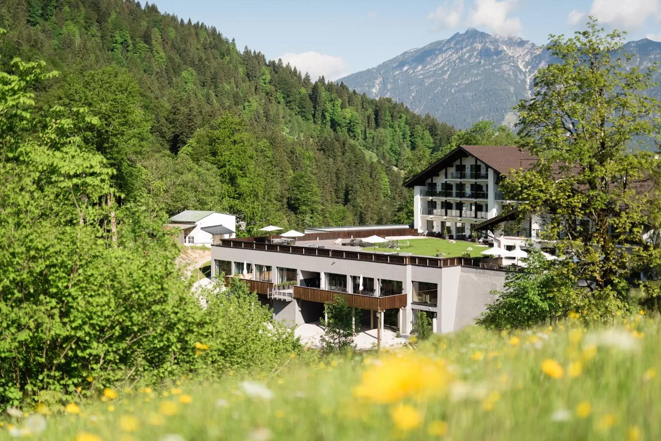 Bird's eye view in Das Graseck - mountain hideaway & health care