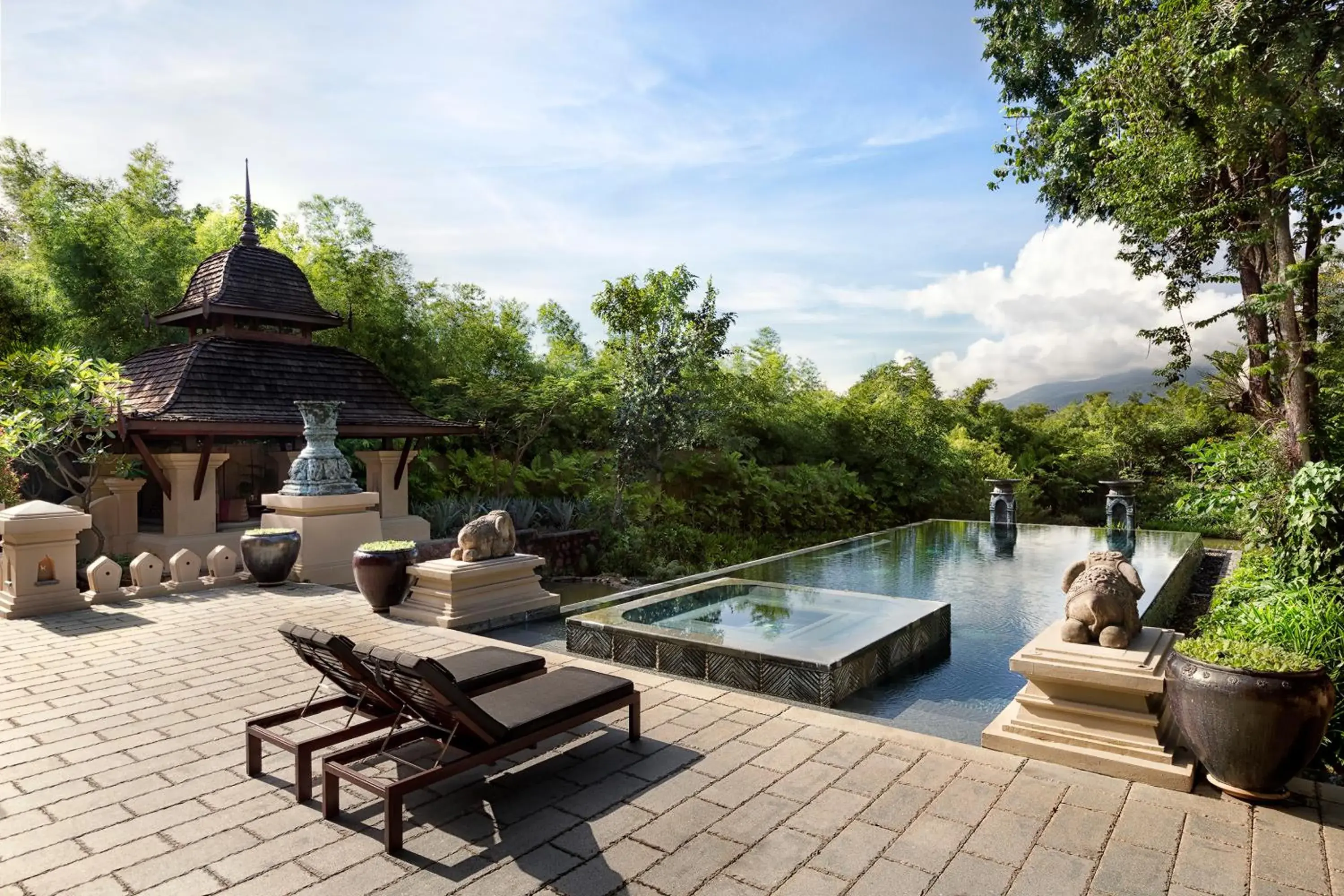 Balcony/Terrace, Swimming Pool in Four Seasons Resort Chiang Mai