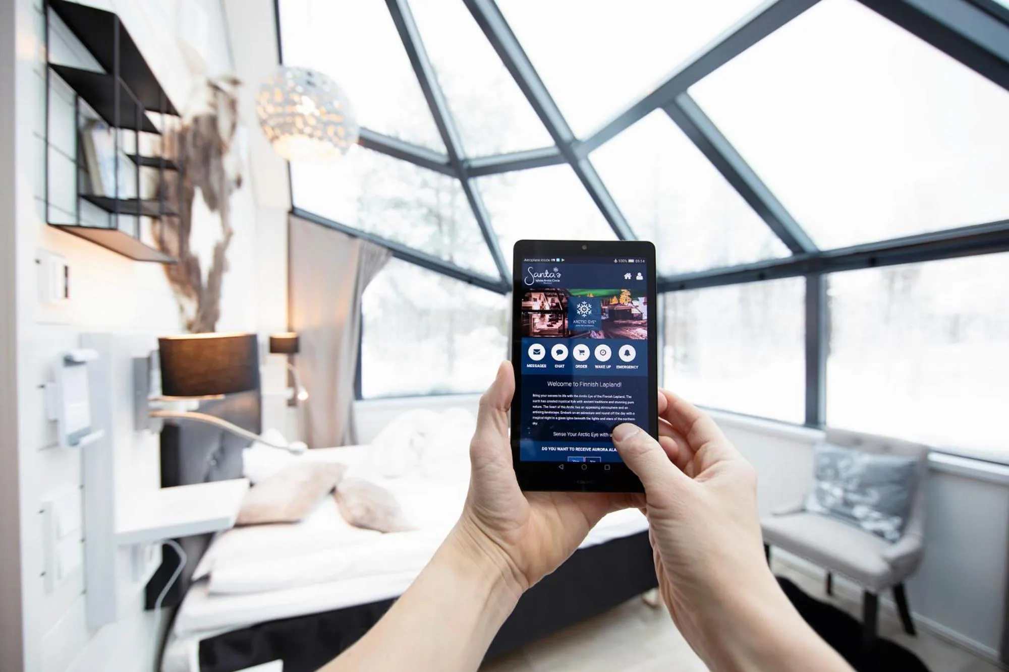 TV and multimedia in Santa's Igloos Arctic Circle