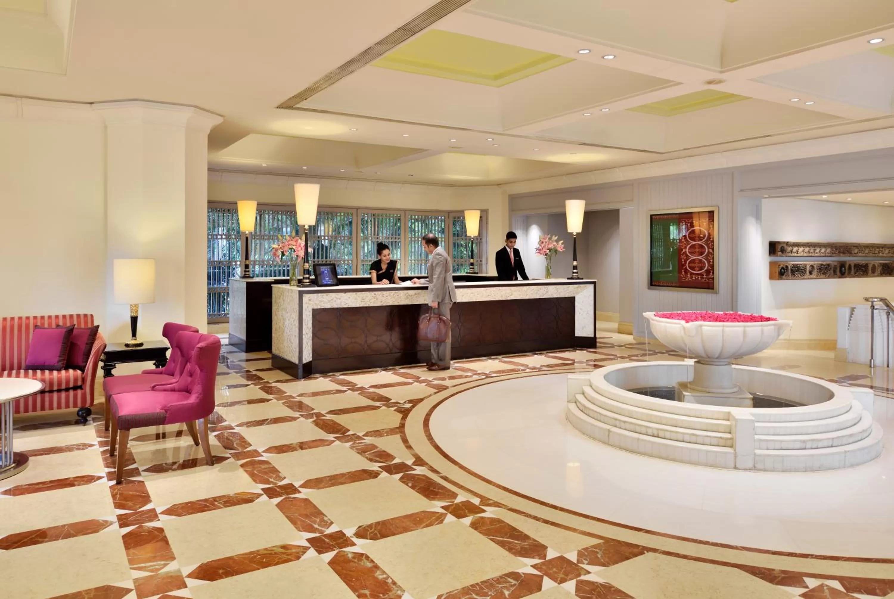 Lobby or reception in Hyderabad Marriott Hotel & Convention Centre