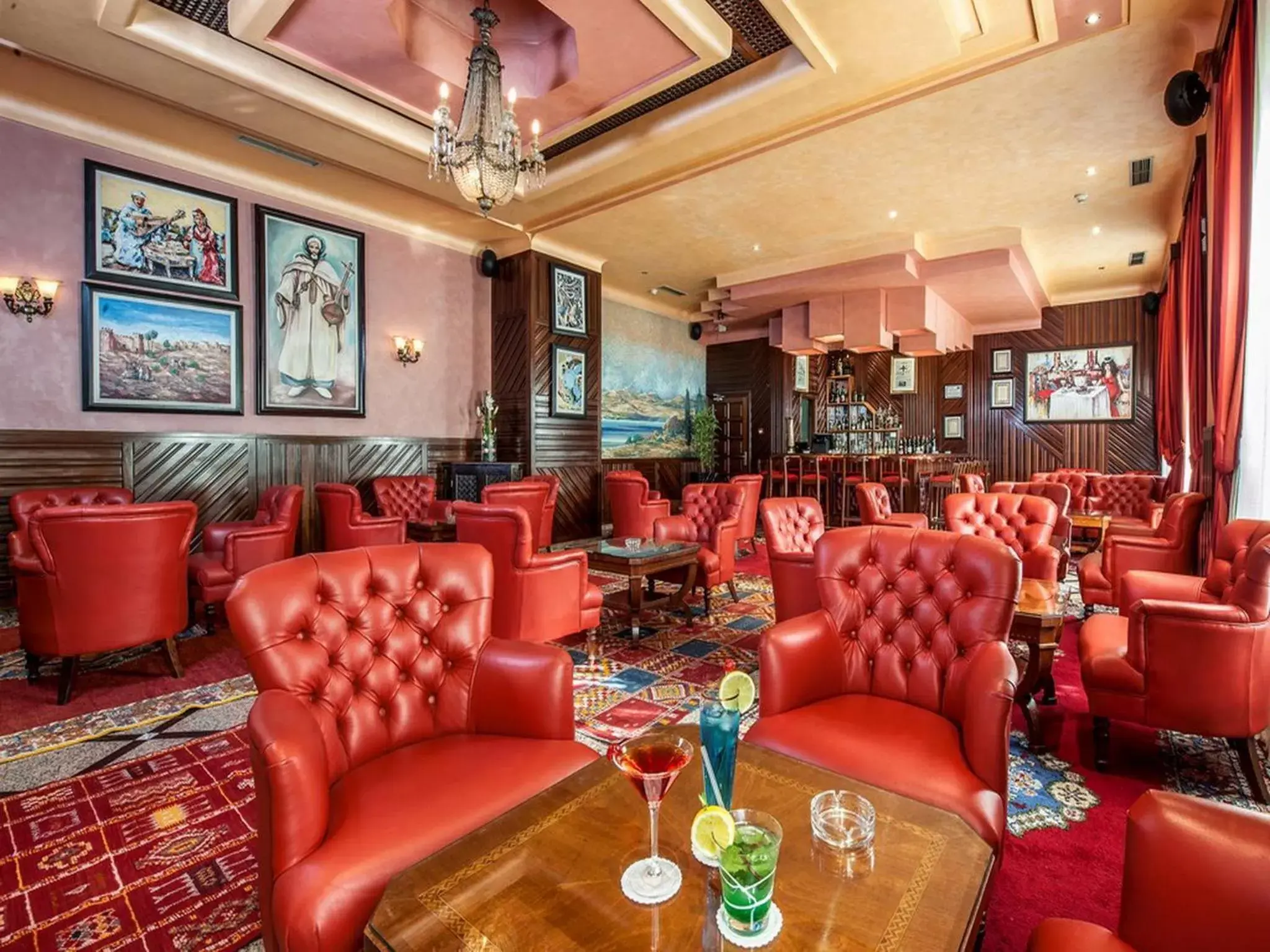 Lounge or bar in Hôtel Club Val d'Anfa Casablanca Ocean view Lounge or bar in Hôtel Club Val d'Anfa Casablanca Ocean view