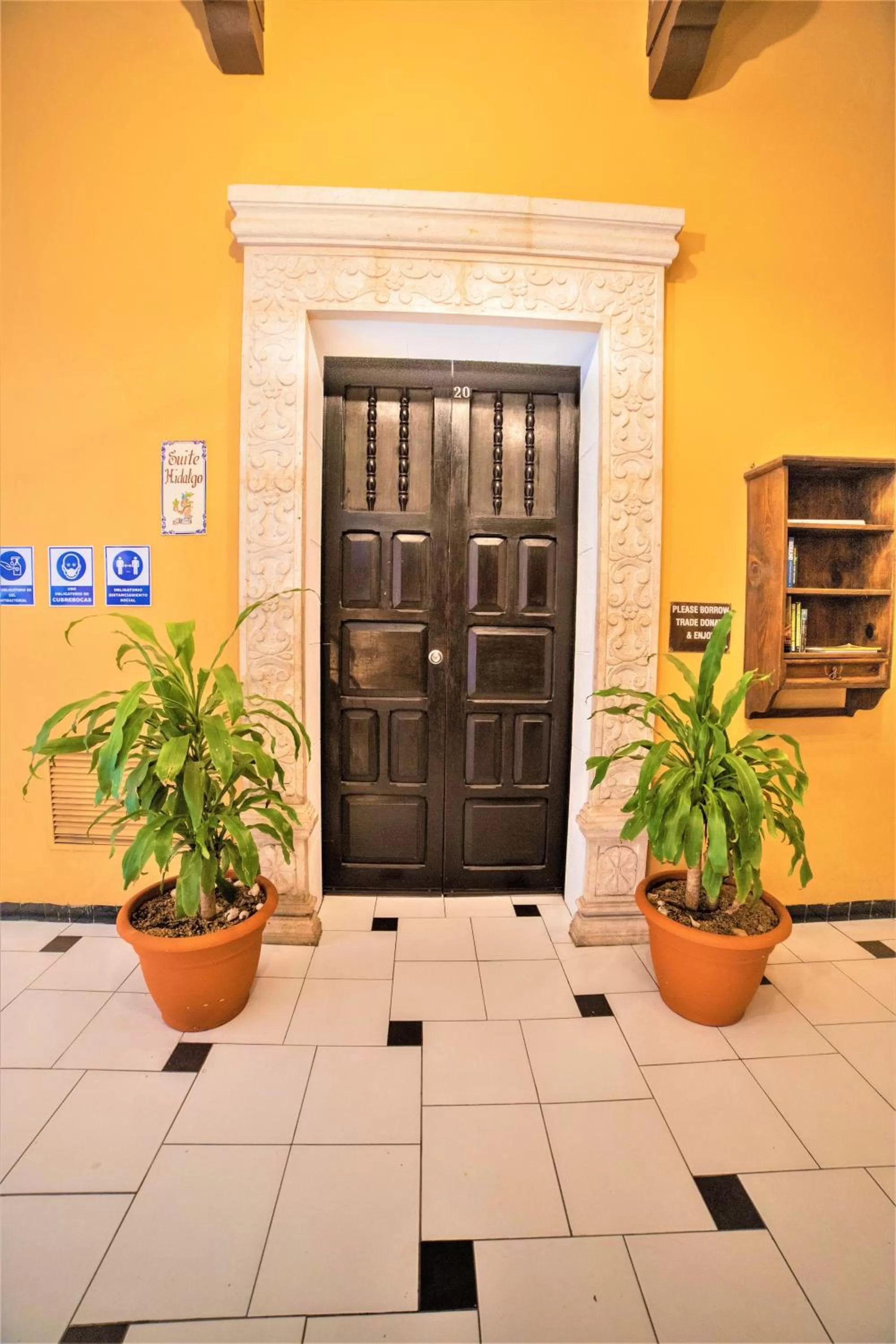 Decorative detail in Hotel Caribe Merida Yucatan