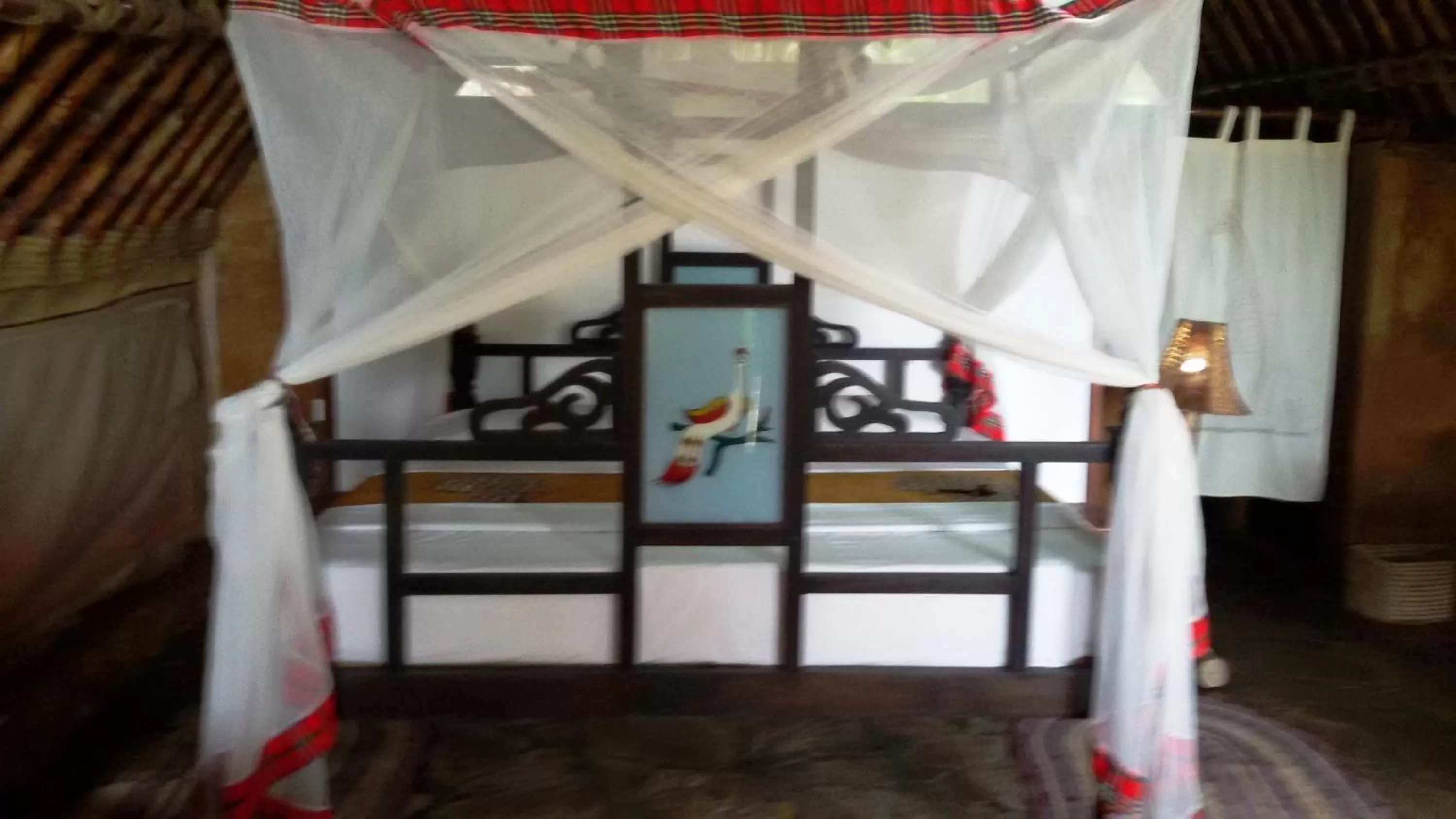 Bed in Bahari Pori Resort