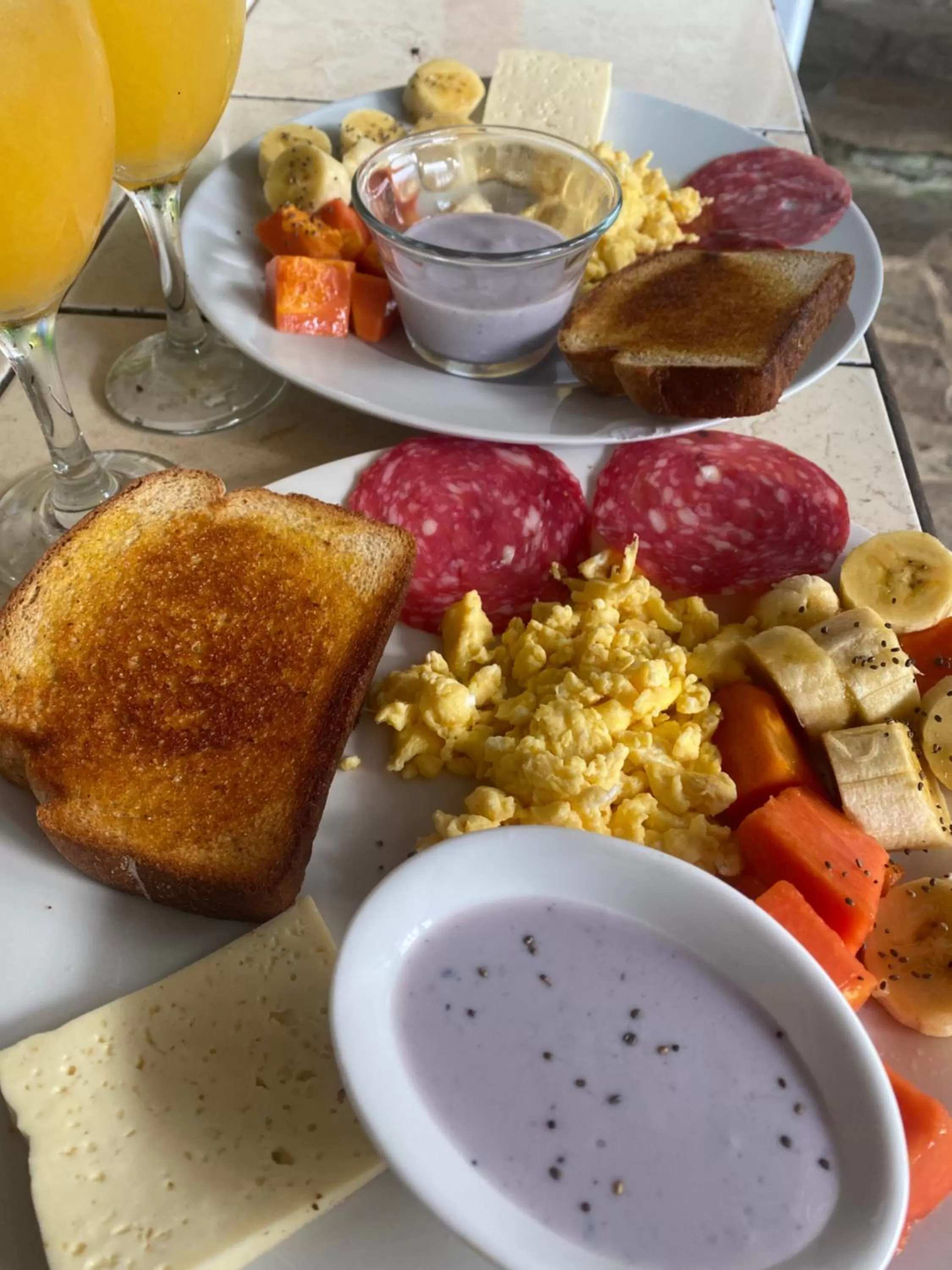 Continental breakfast in Birds & Breakfast Costa Rica