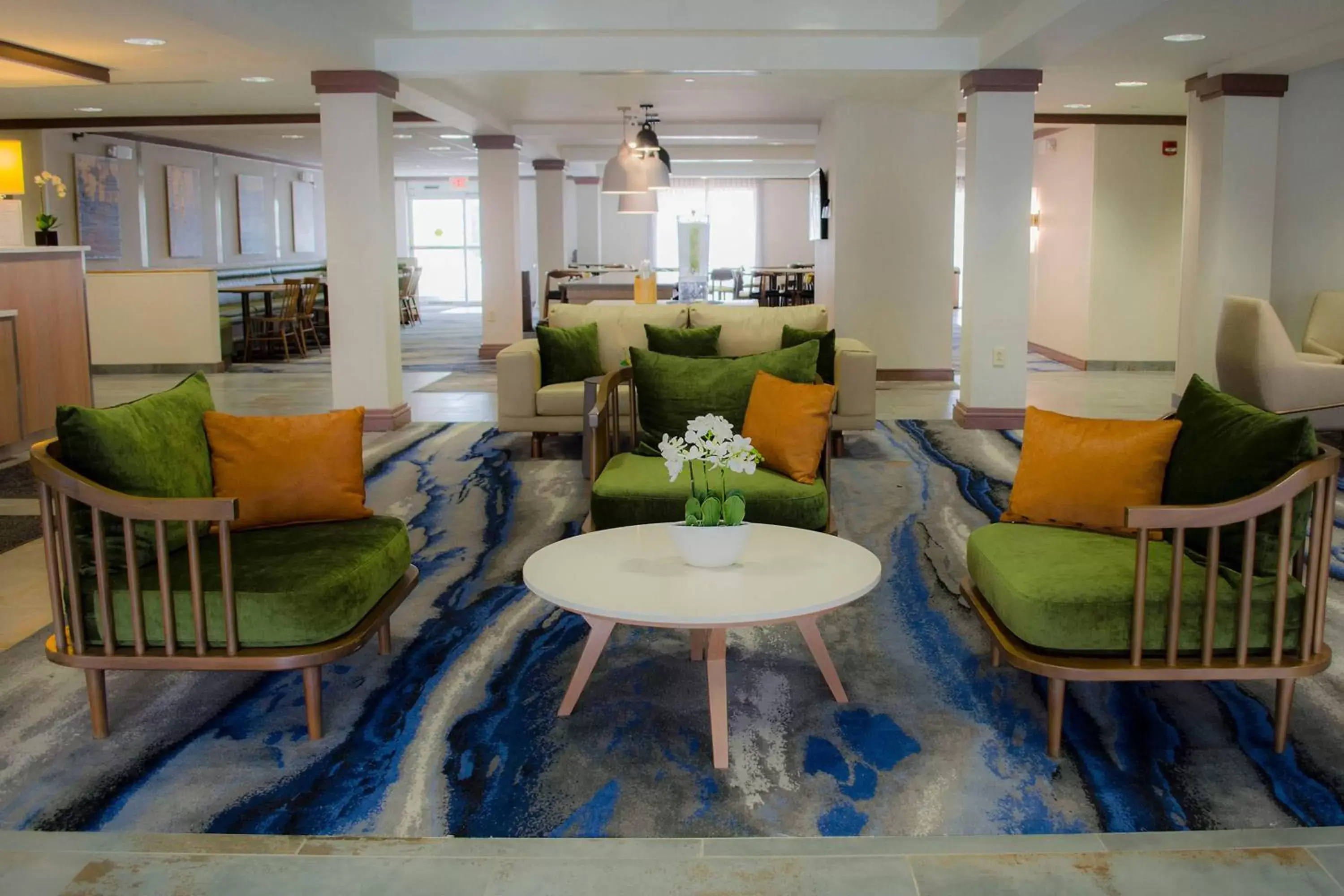 Lobby or reception, Lounge/Bar in Fairfield Inn by Marriott Hazleton