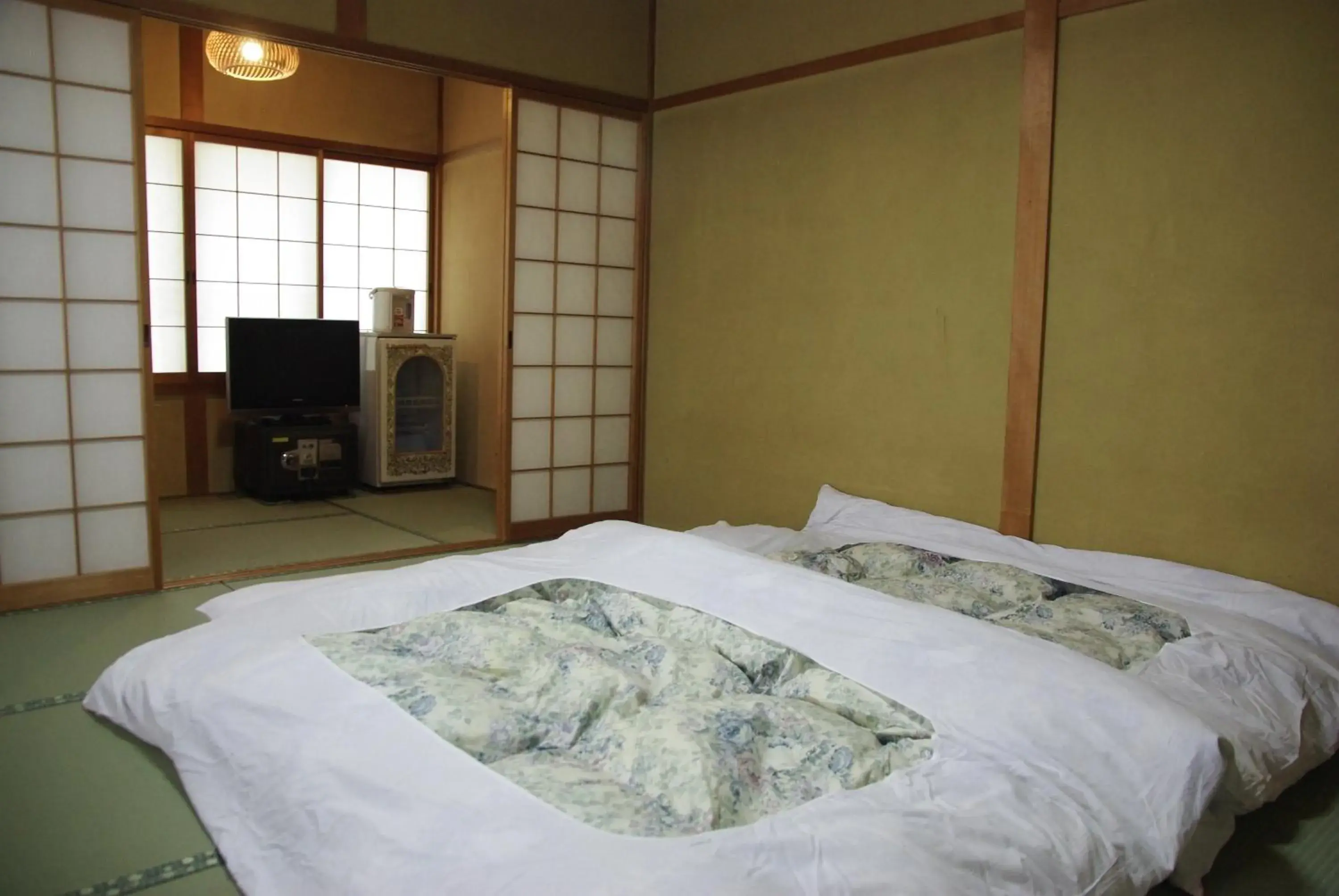 Bed in Ryokan Murayama