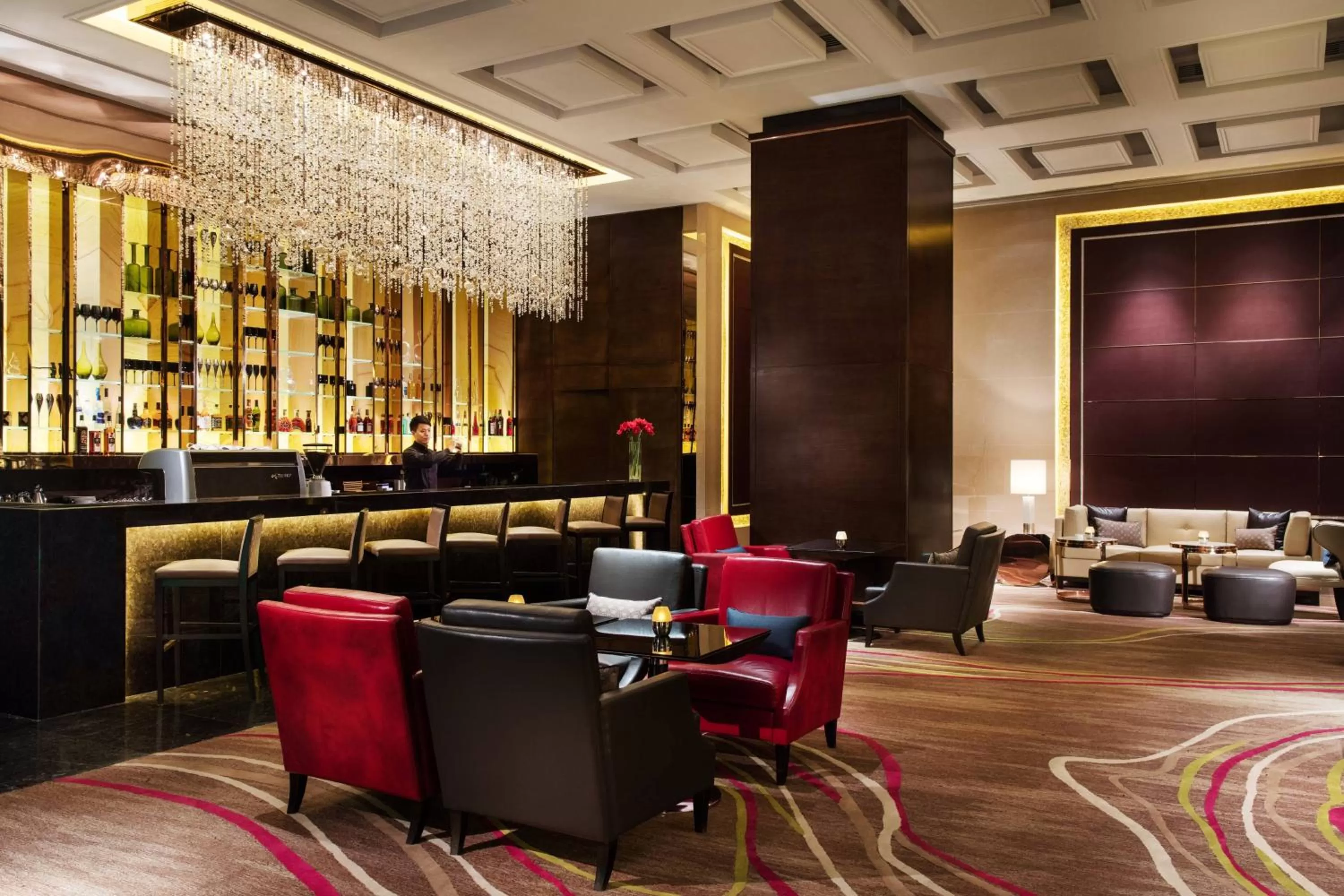 Lounge or bar in Changzhou Marriott Hotel