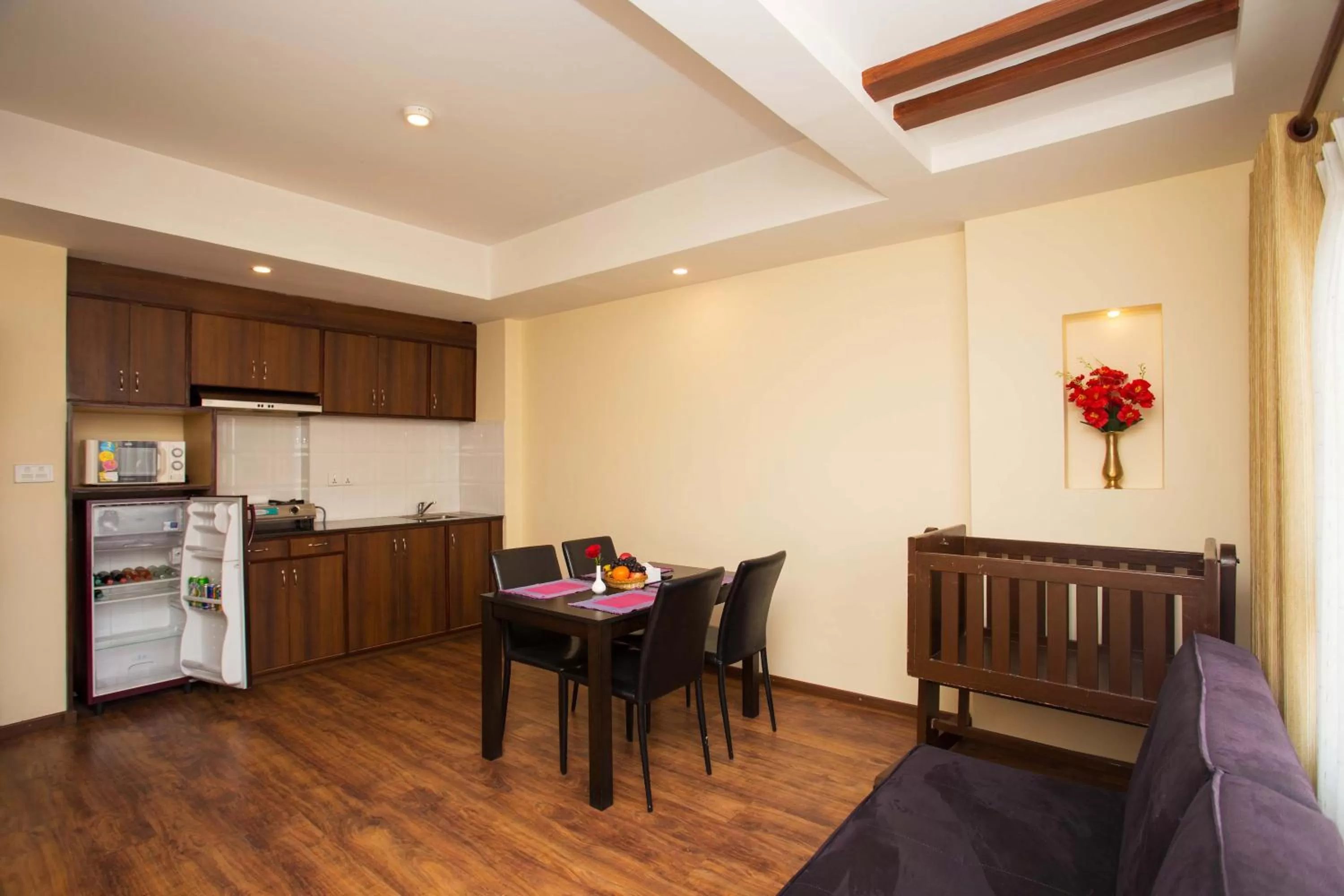 kitchen in Hotel Jay Suites