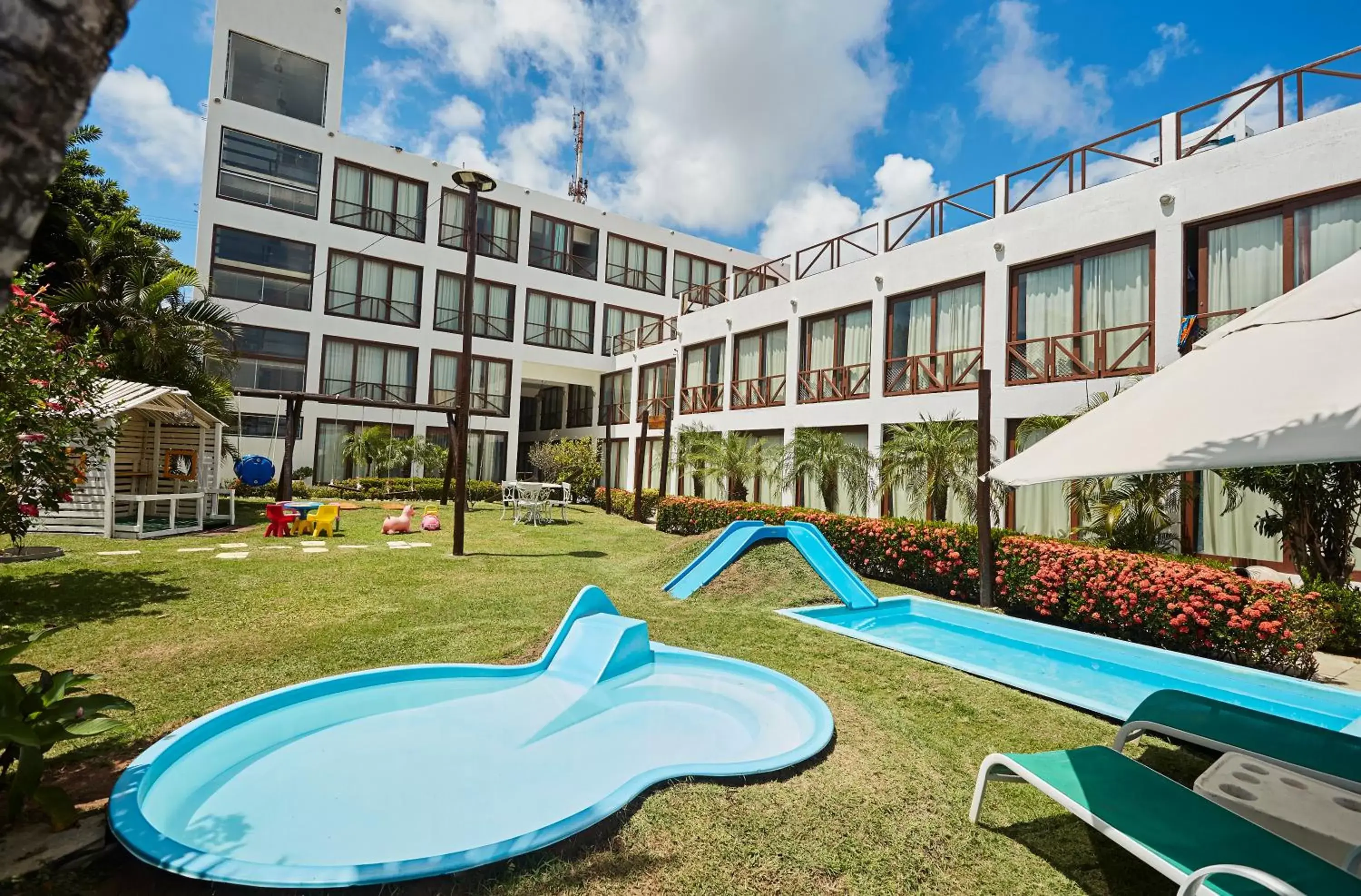 Children play ground, Swimming Pool in Moriah Natal Beach Hotel