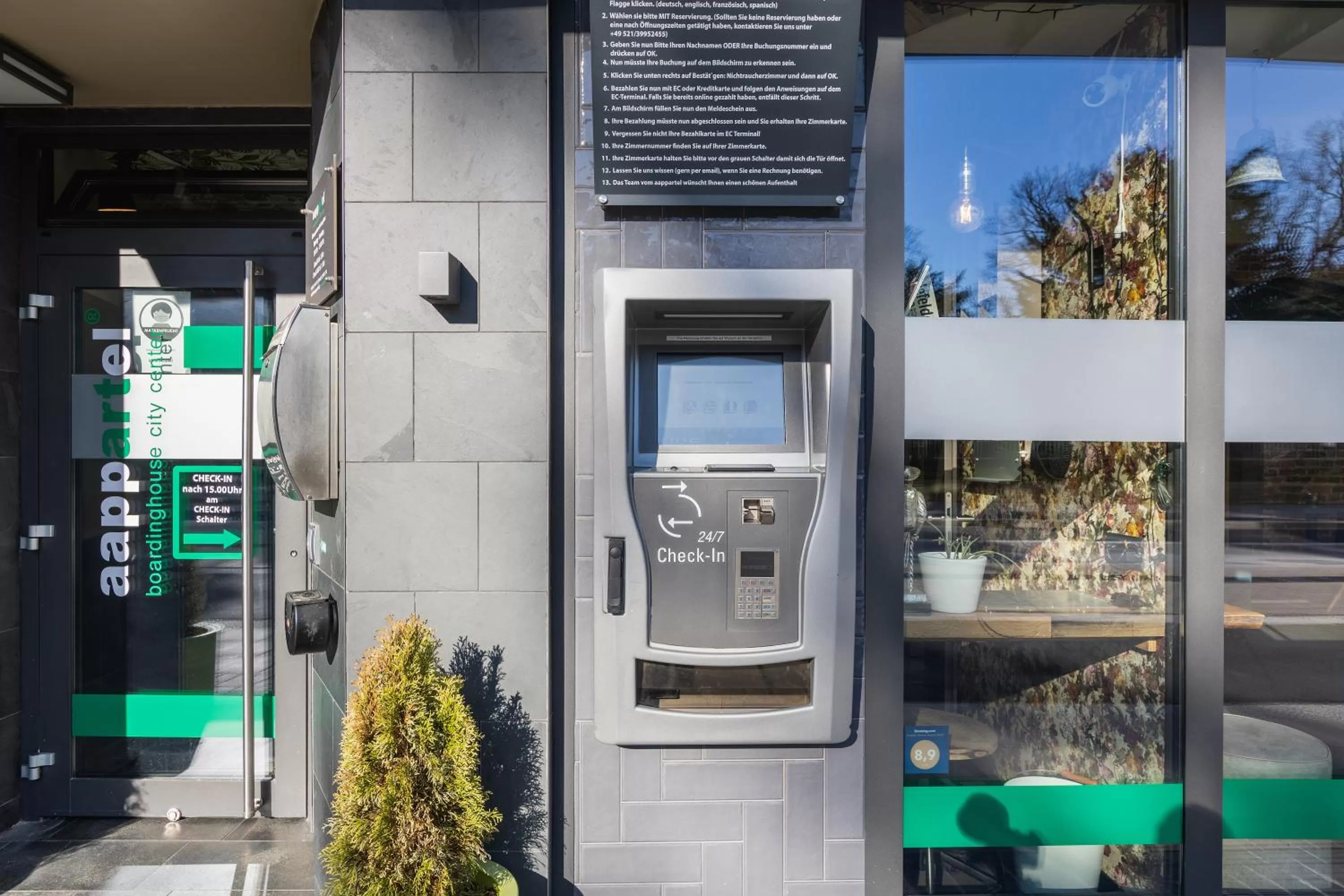 Property building in Aappartel City Center - kontaktloser Check-in 24h